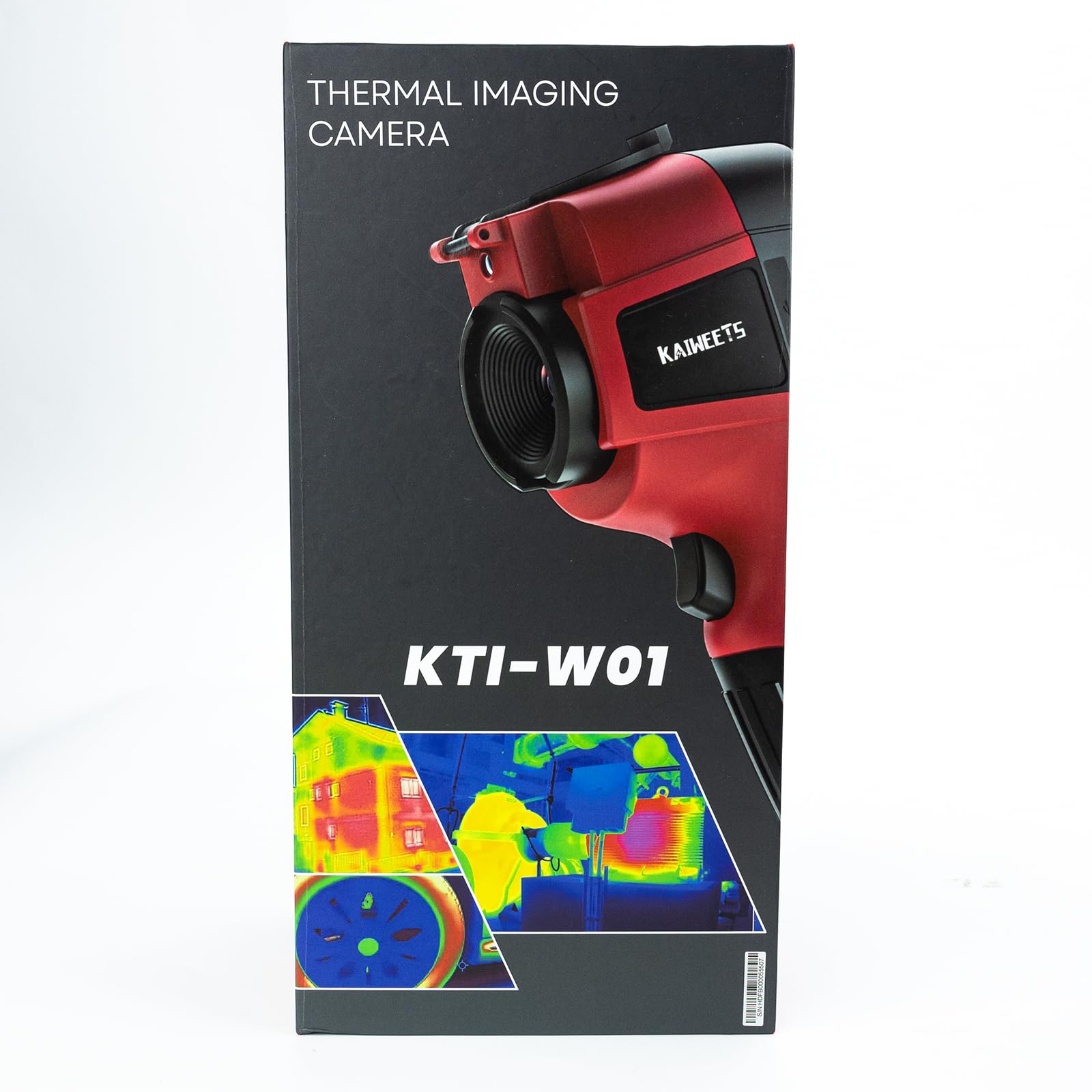 KAIWEETS Termocamera, 256 x 192 Pixel, Frequenza di Aggiornamento 25 Hz, Disponibile Nelle Modalità Infrarossi/Visibile Luce/Doppia Luce, Termocamera da -20℃ a +550℃ con Analisi PC/Registrazione Video