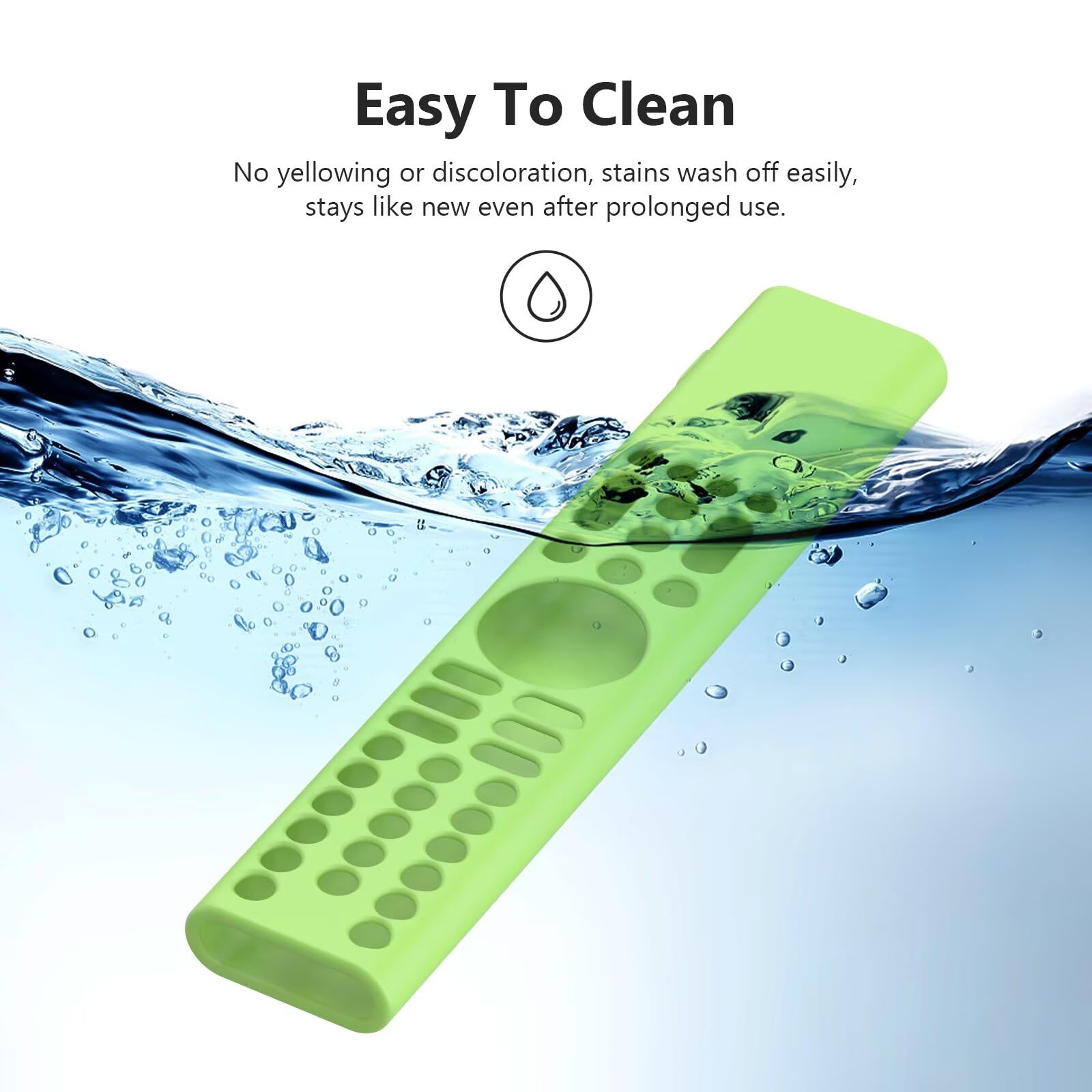 FTRONGRT Cover Compatibile con Xiaomi XMRM-P3, Ultrasottile e Leggero, Anticollisione, Cover Protettiva per Telecomando in Silicone.Verde Luminoso