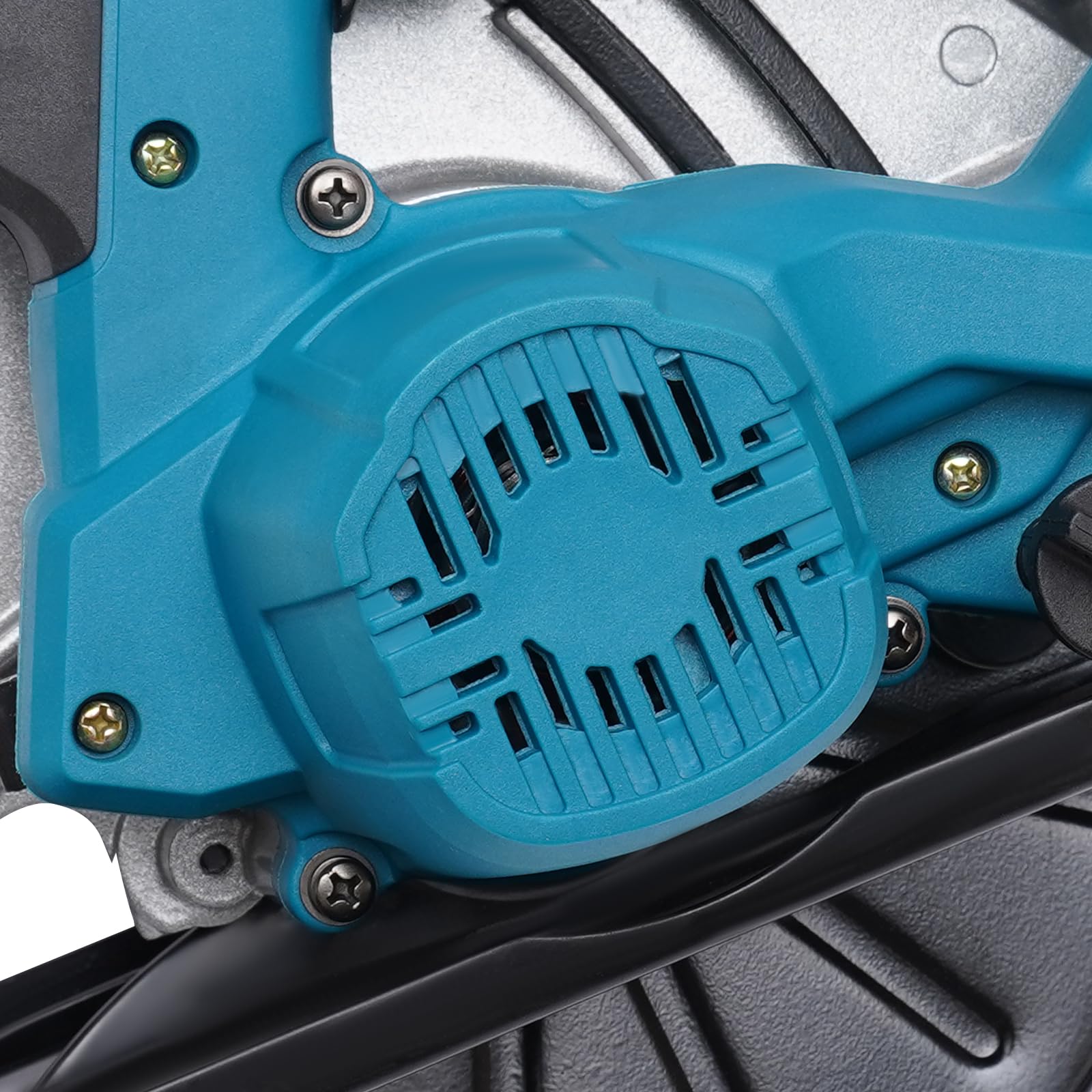 Sierra circular con batería, 750 W, 20000 rpm, ángulo de corte 0-45°, motor de cobre, 90 mm, madera, metal, plata, azul, negro, para bricolaje, carpintería, bricolaje