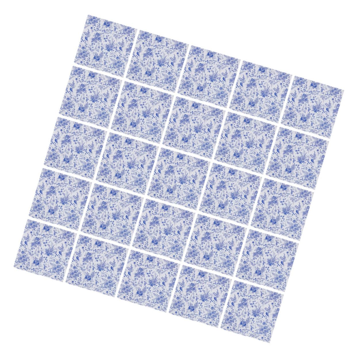 ERINGOGO 100piezas Servilletas De Papel Decorativas Estilo Chinoiserie Azul y Paquete Unidades Suaves y Seguras Para Fiestas Banquetes y Uso Hoteles Diseño Refinado Para Ambientación