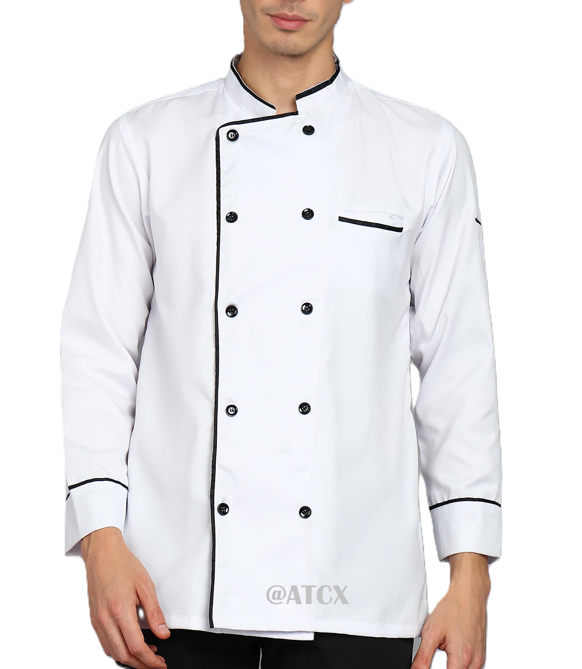 ATCX Full Sleeve Cotton Chef Coat For Men and Women Chefs | Chef Coat For Men | For Cooks & Professionals-image-4