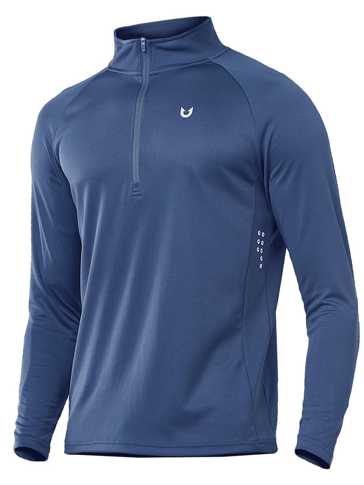 NORTHYARD Men's Quarter Zip Pullover Athletic Running Shirts Long Sleeve