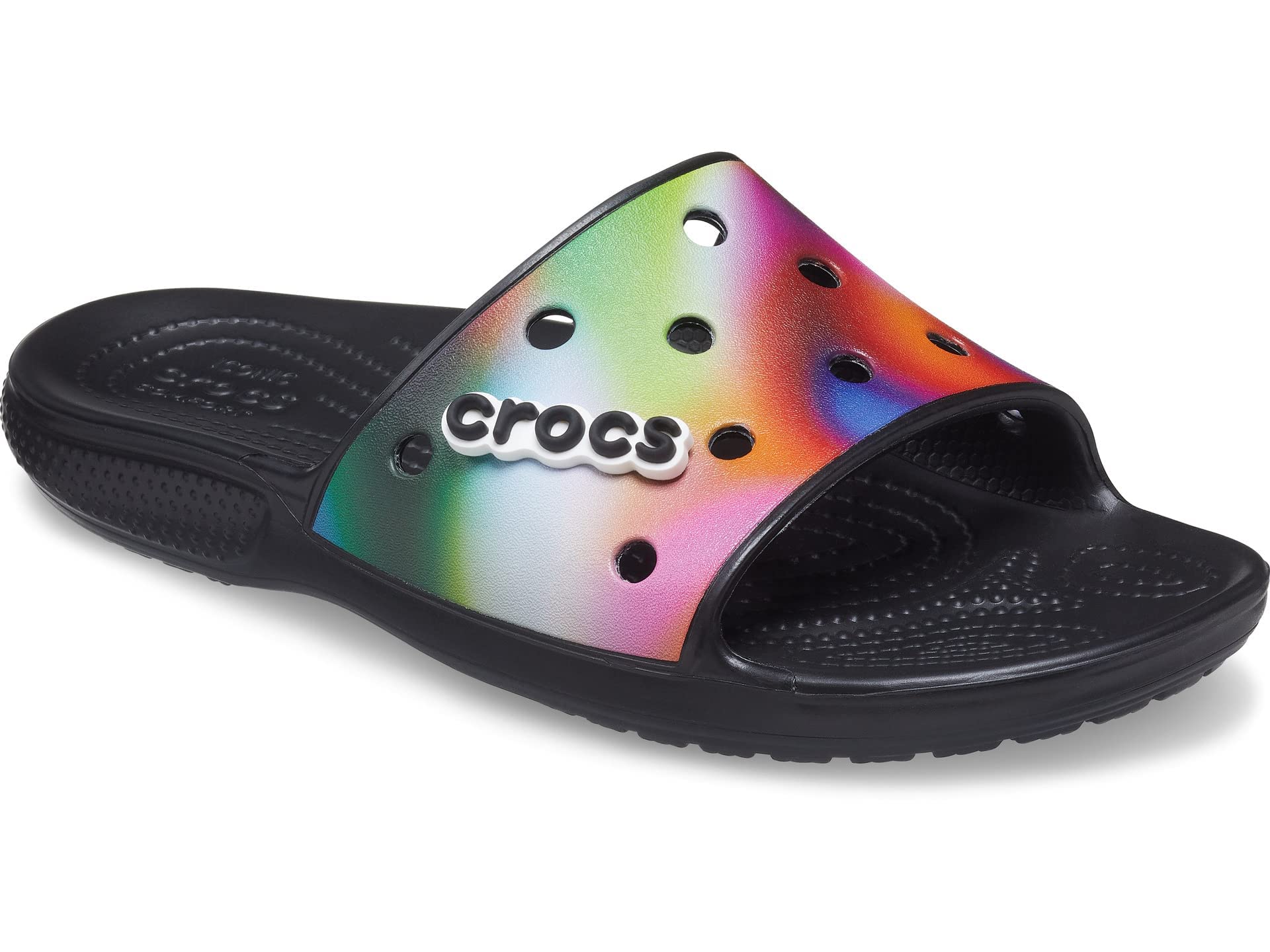 crocs Unisex Adult ClassicCrocsSolarizedSlide Blk/MLTI Black/Multi Slide-10 Kids UK (207557-0C4) (B09773J4XH) Amazon Price History, Amazon Price Tracker
