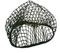 WW2 Réplica US M1 Capa de capacete tático com tela de rede verde campo reprodução da Segunda Guerra Mundial