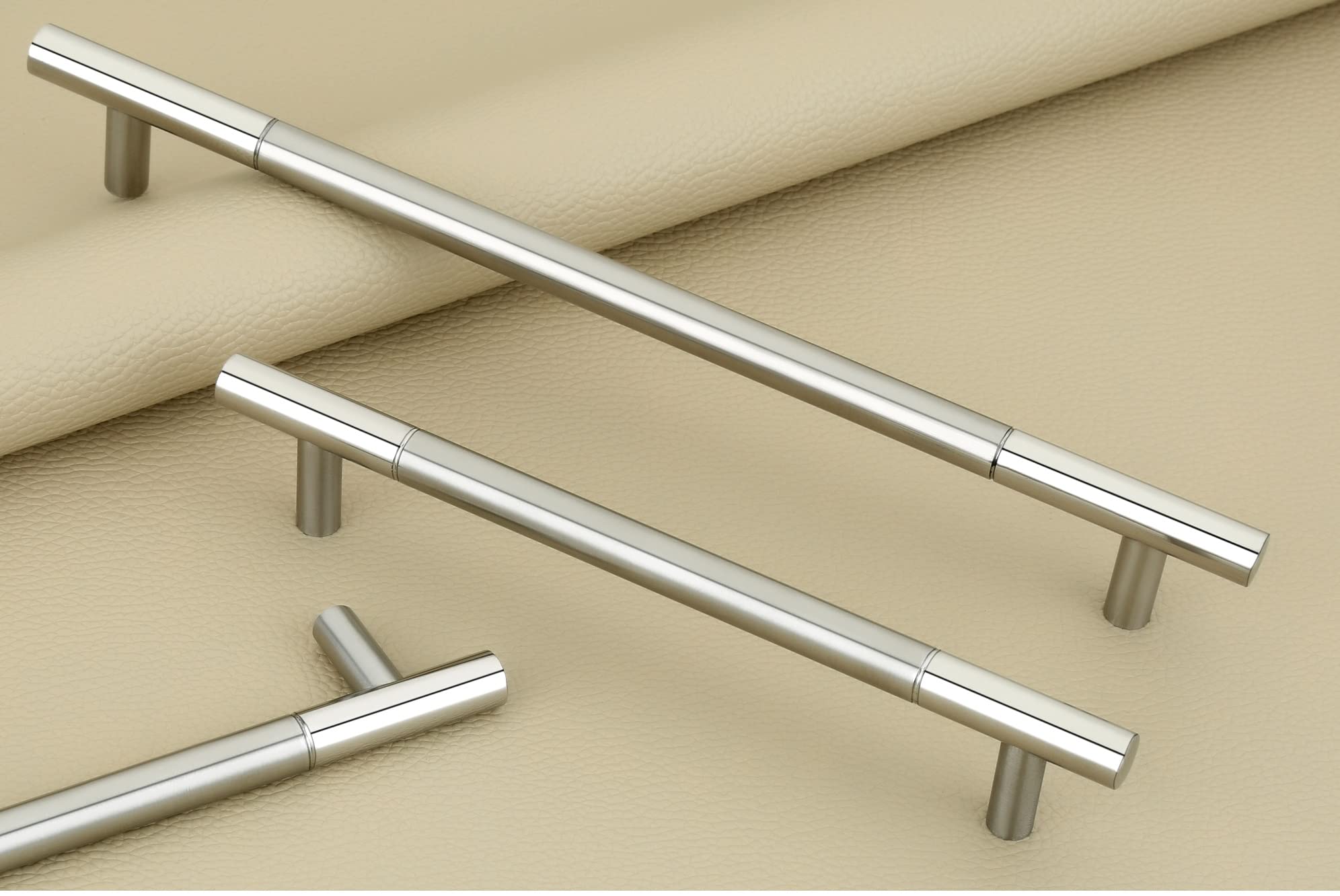 JWL Pull Handles Door,Stainless Steel Round Bar Drawer,Two Tone 4,6,8 Inch DH543 (4, 10) (B09N2N1JRH) Amazon Price History, Amazon Price Tracker