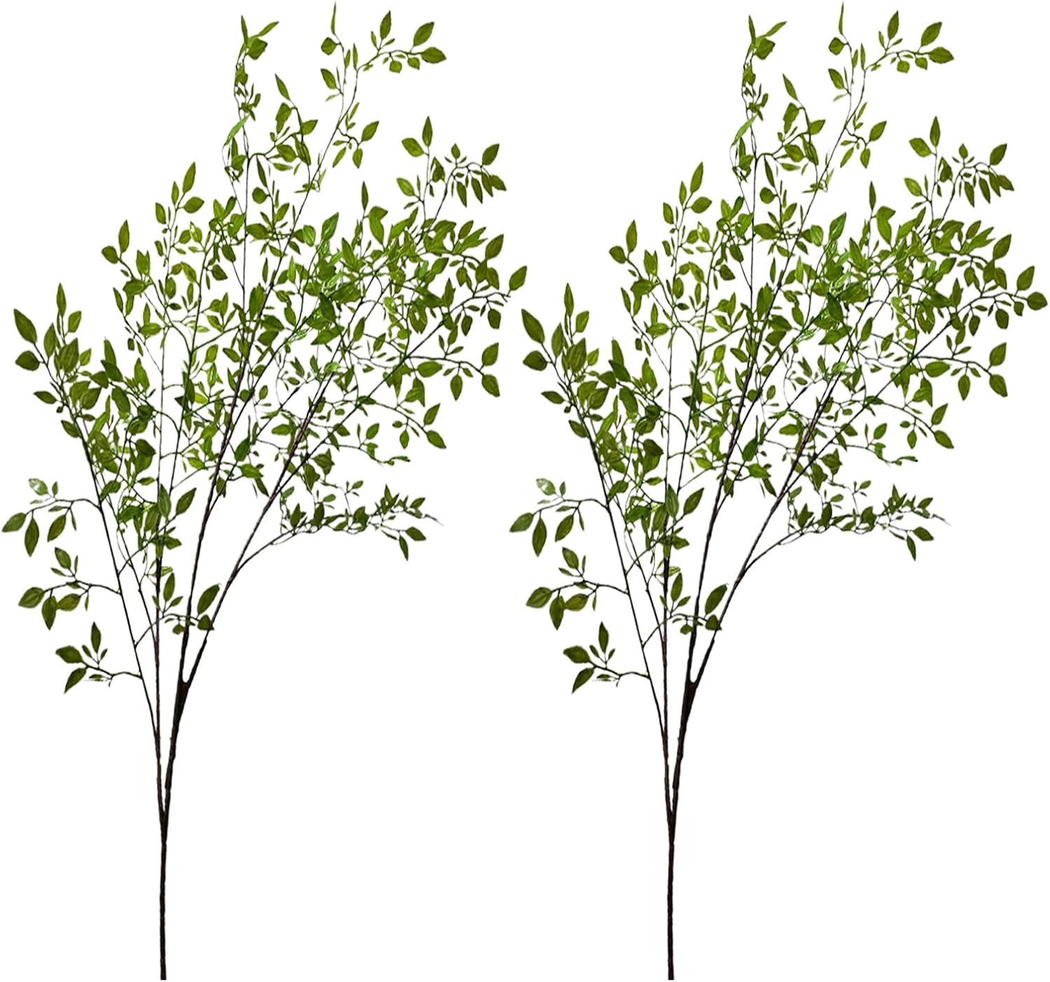 Aphmeir 2 Pcs Artificial Bamboo Plant Greenery Stems, 43