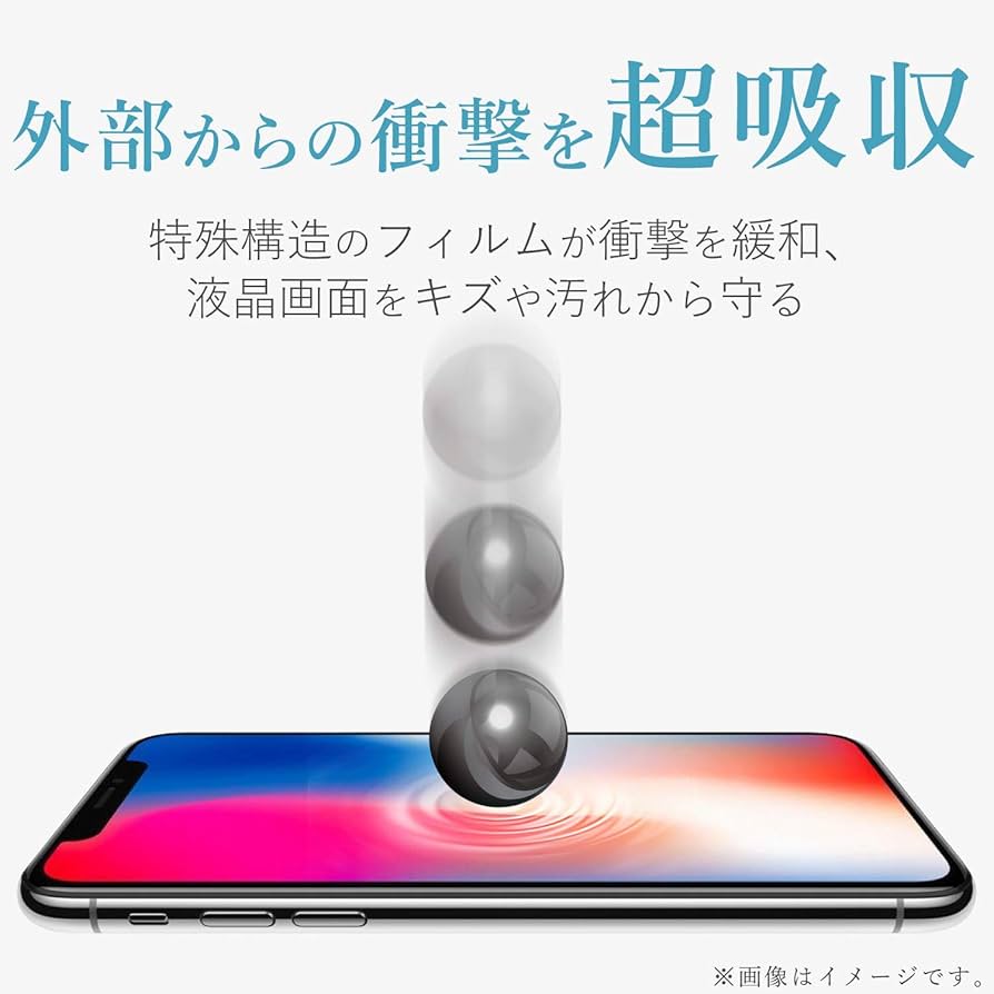 Amazon.co.jp: エレコム iPhone XR/ガラスコートフィルム