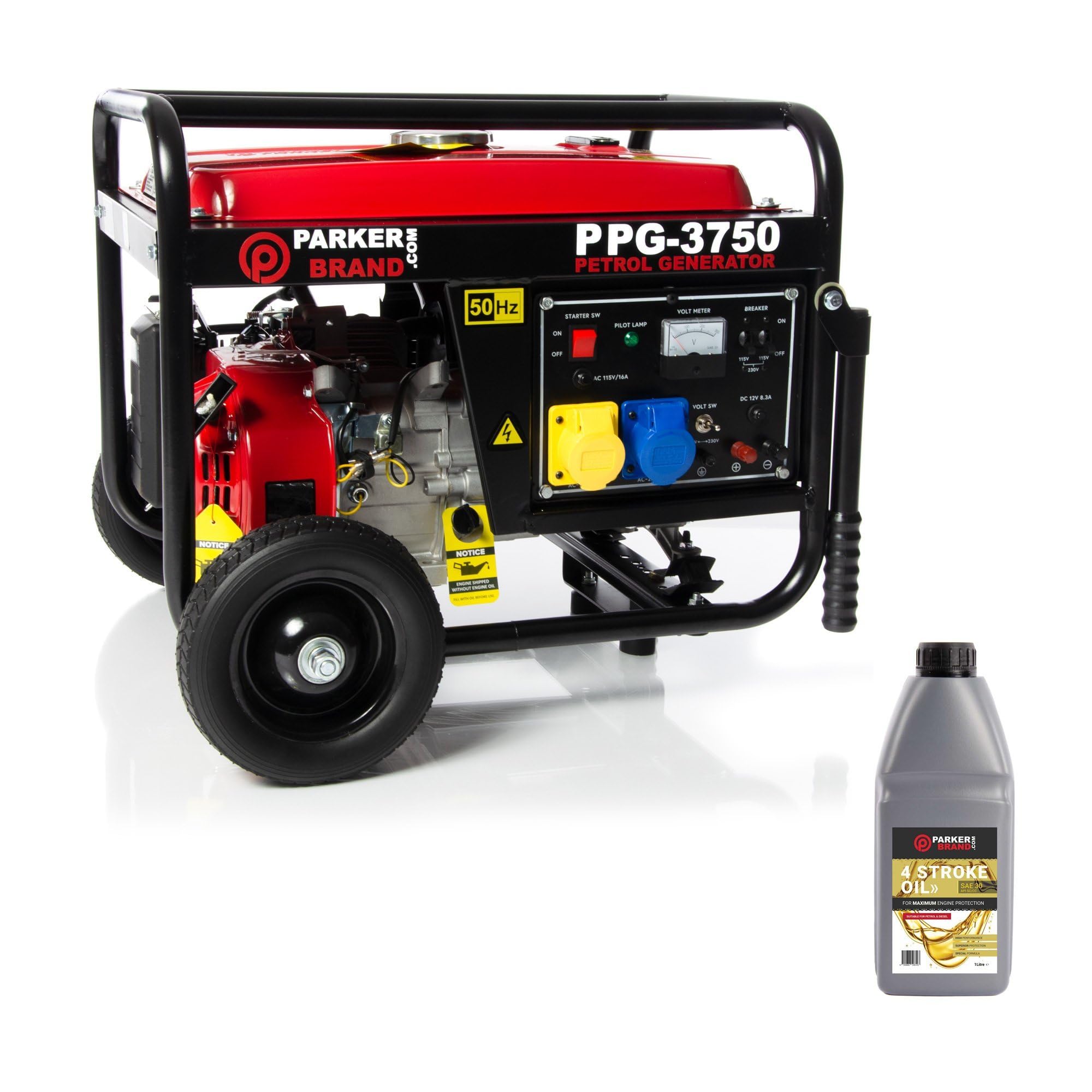 3.75 kVA Portable Petrol Generator with Oil