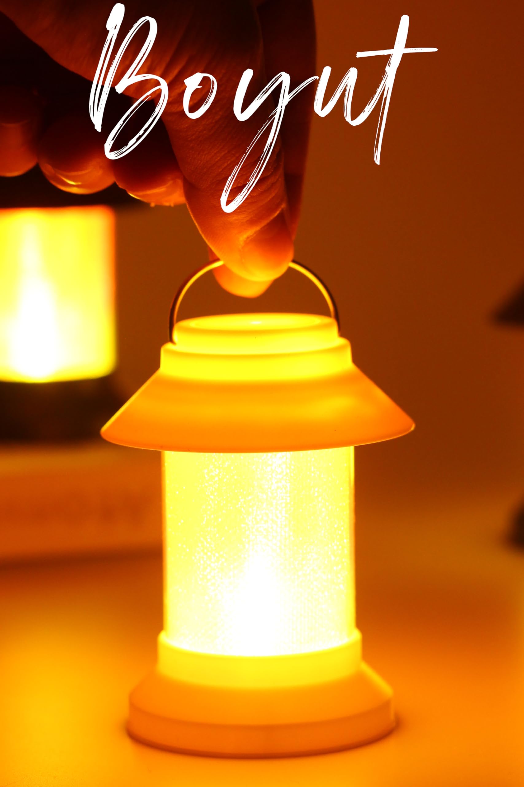 Led Mum Sokak Lambası Tip Kulplu Dumansız Pilli Alevli Dekoratif Yapay Mum Işıldak Beyaz 1036-9