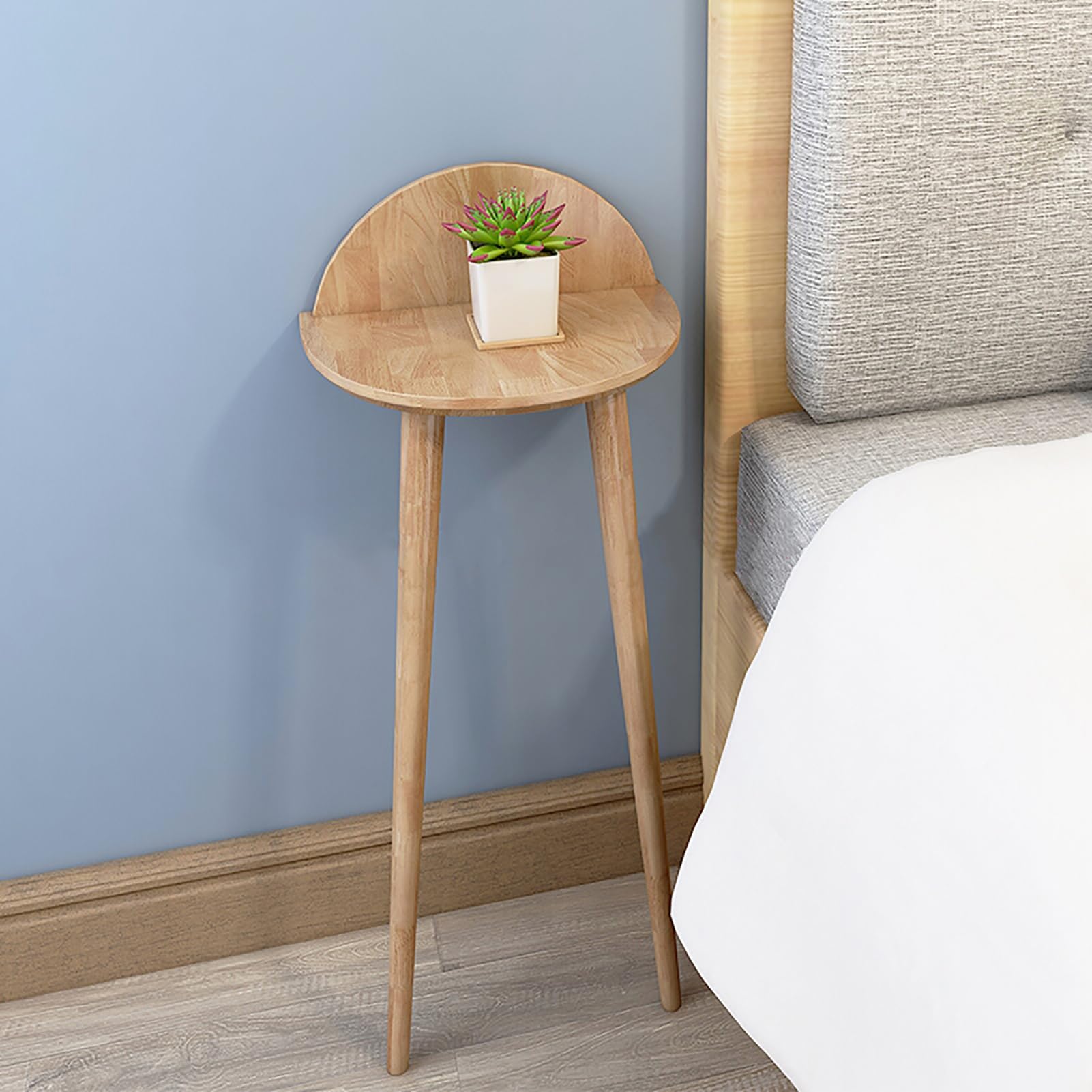Mesa de entrada estrecha para recibir a tus visitas en un piso moderno
