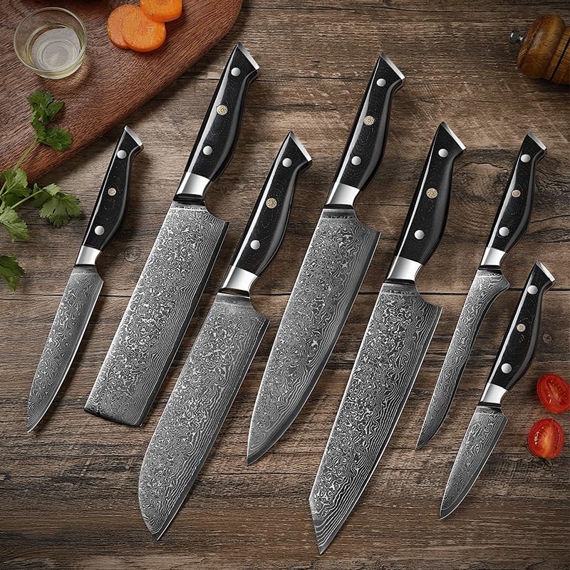 Set Cuchillos Cocina 7 Piezas Acero Inox miniatura 3