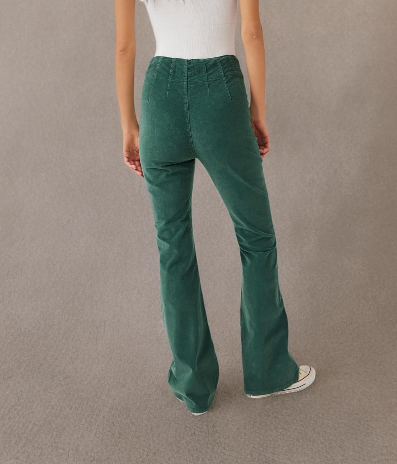 Free People Jayde Cord Flare Beluga 24 at Amazon Women's