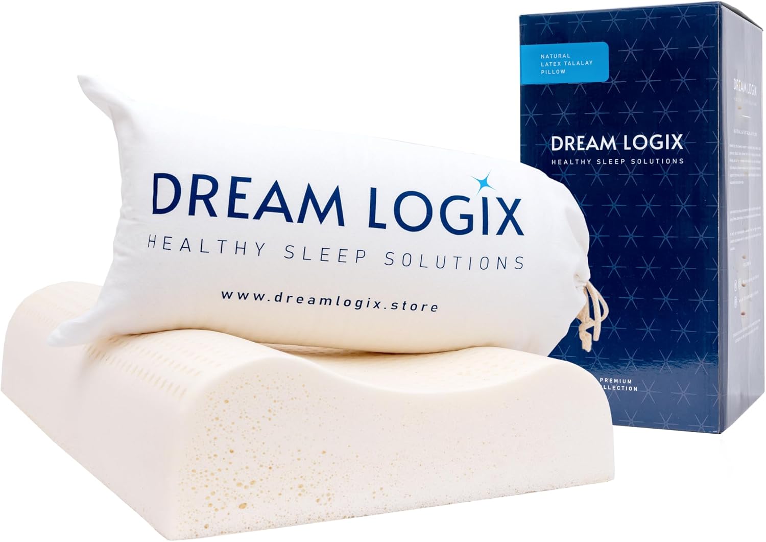 Natural Talalay Latex Foam Contour Pillow DreamLogix