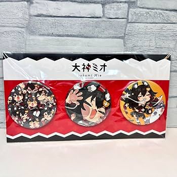 Amazon.co.jp: ホロ ライブ 大神ミオ 缶バッジ 誕生日記念 2022