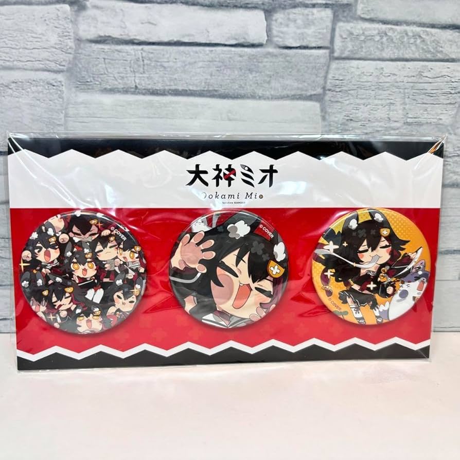 Amazon.co.jp: ホロ ライブ 大神ミオ 缶バッジ 誕生日記念 2022