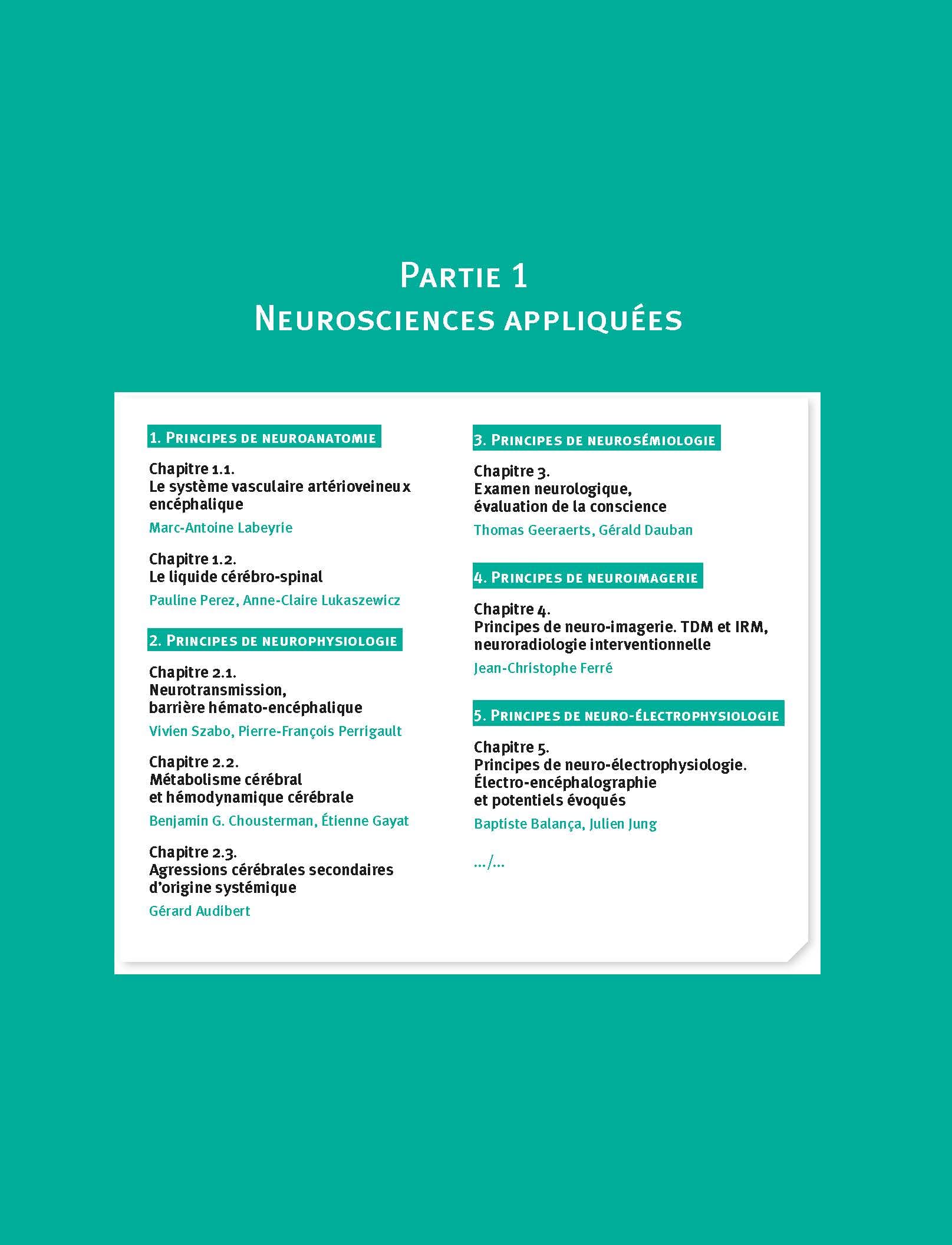 Manuel de neurologie et douleur appliquées en anesthésie réanimation et médecine péri-opératoire