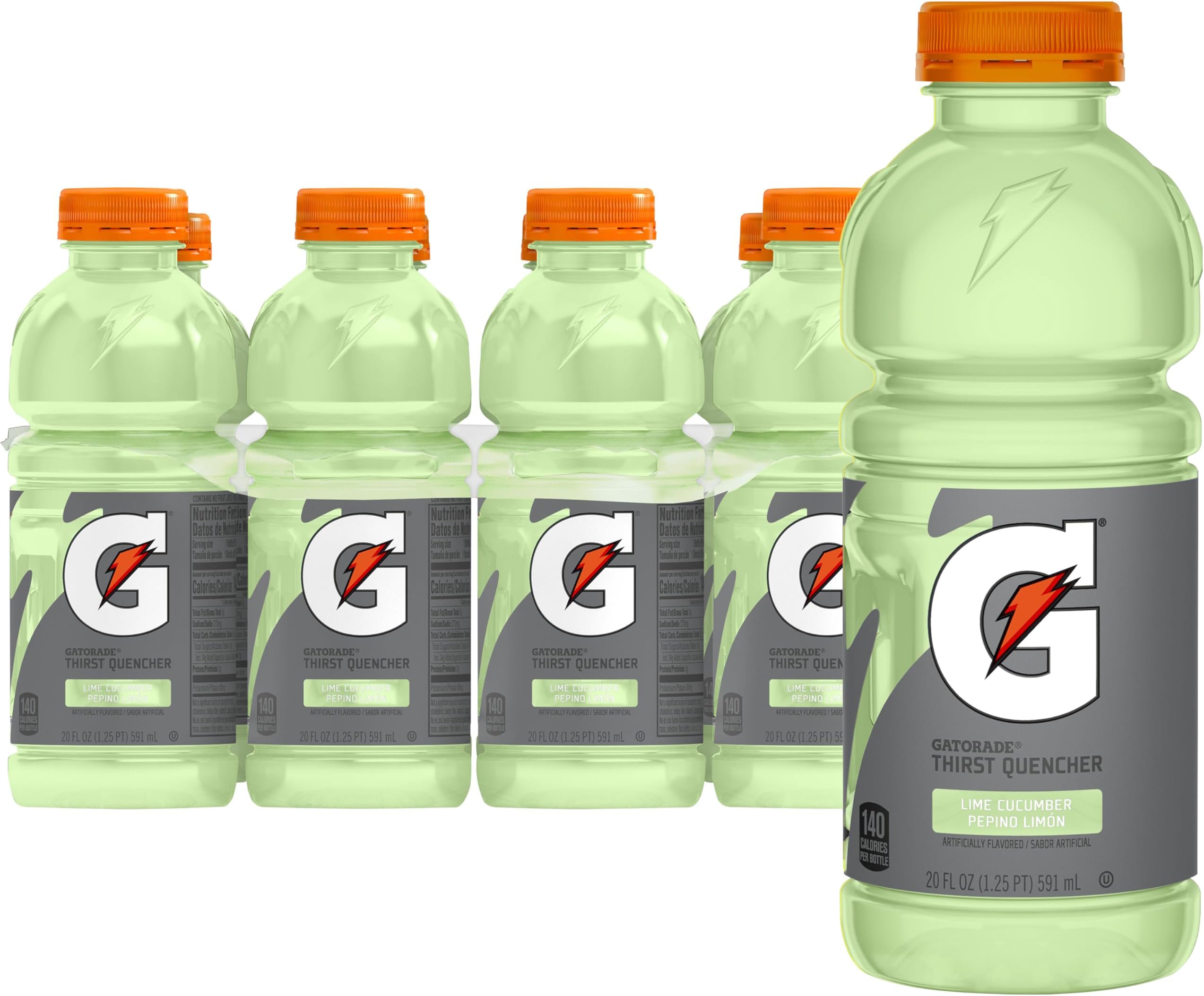 Thirst Quencher, Lime Cucumber, 20 Fl Oz, 8 Pack