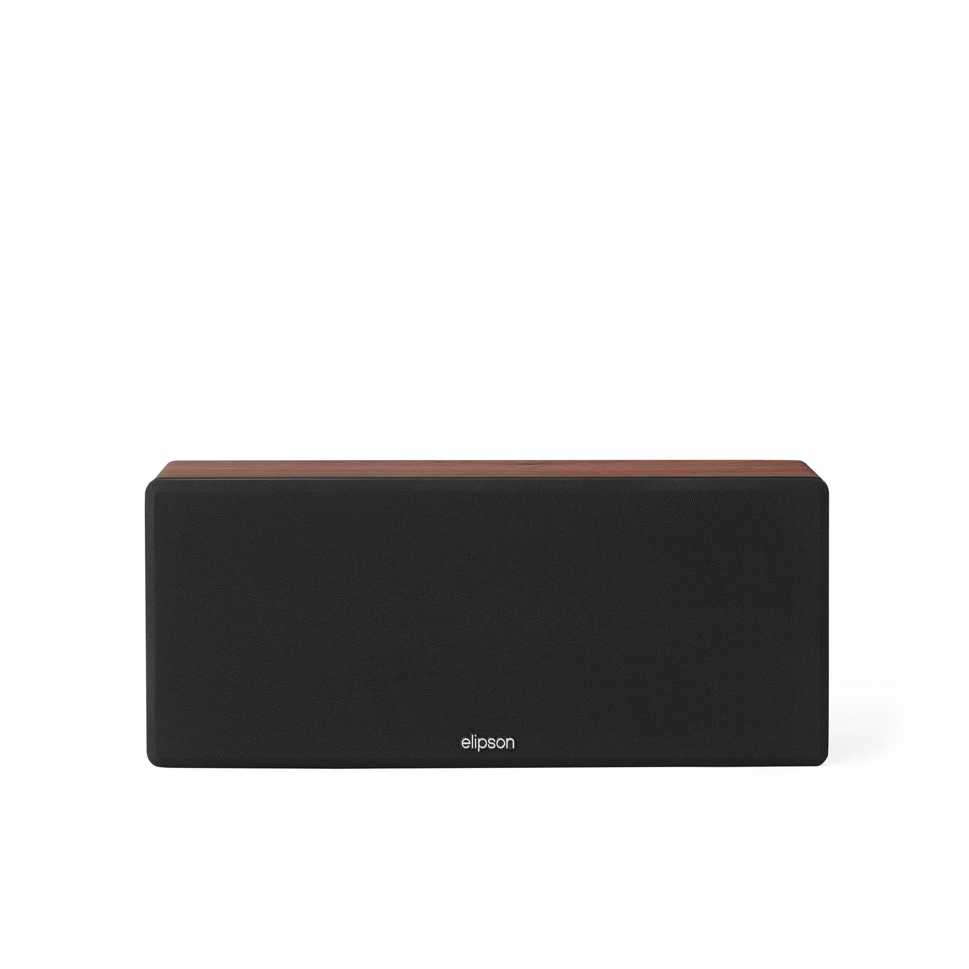 Elipson - Prestige Facet II 11C - Enceinte Centrale 2 Voies Close, 92 DB, 55 Hz-25 kHz, 120 W RMS, Tweeter 25 mm, 2X Haut-parleurs 140 mm, Finition Noir/Noyer