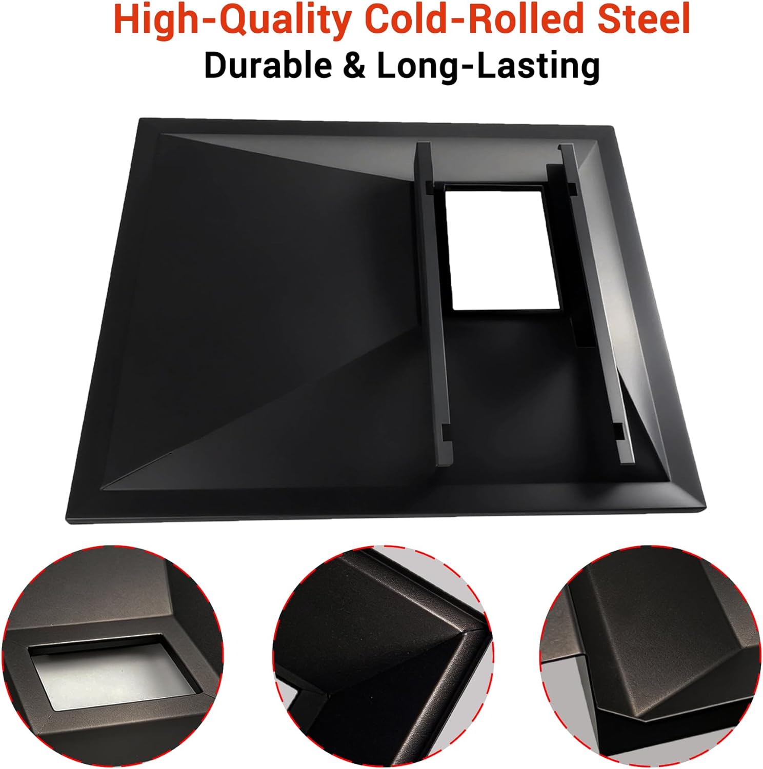 SUONA 9004210230 Grill Grease Tray Replacement for Masterbuilt Grill, Drip Tray with Catch Pan for Masterbuilt Gravity 800 Series Fits CGP26G1D, MB20040122, MB20040221, MB20042221 Models