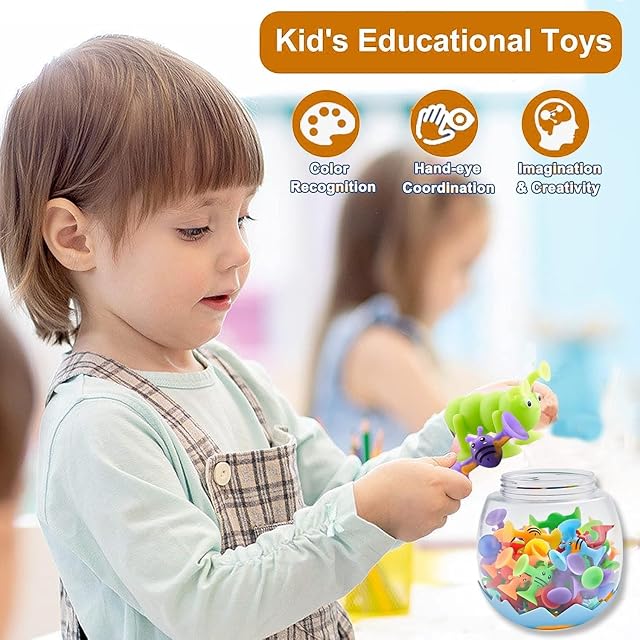 Foto 2 de 7 de KAHEIGN 32 Piezas Juguetes de Ventosas para Niños