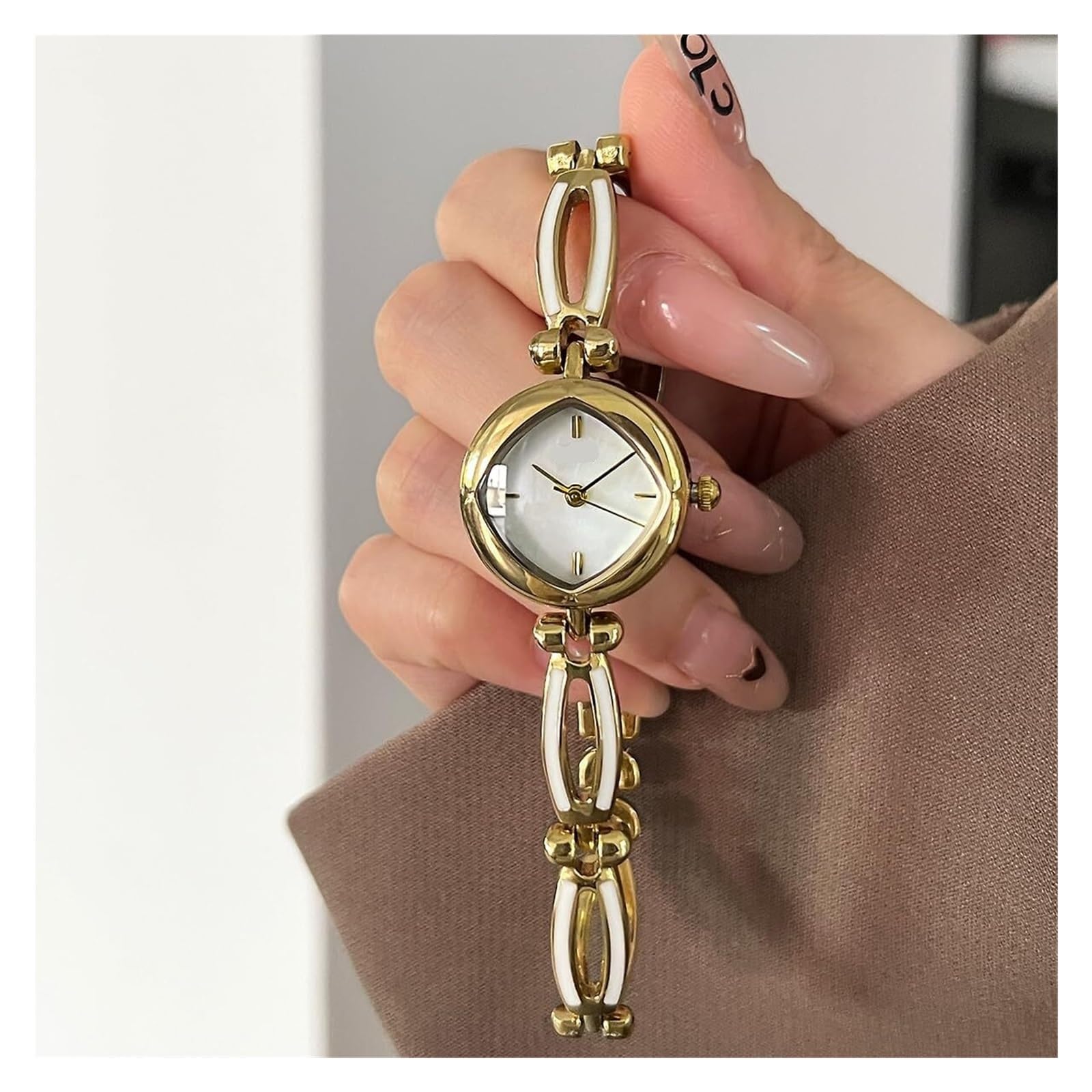 Relojes de pulsera delicados para mujer, reloj de pulsera de cuarzo, perfecto para uso diario