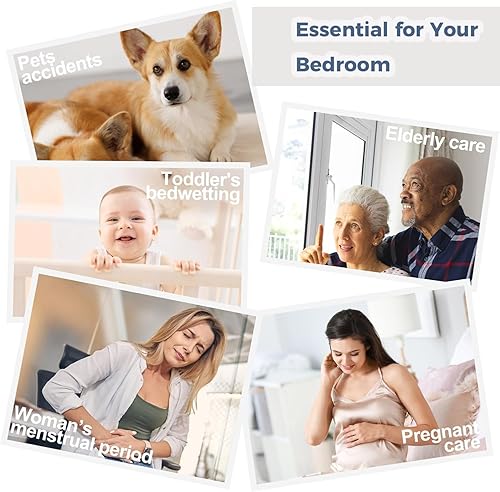 Miniatura 7 de Protector de colchón Queen con cremallera, 6 lados, impermeable, tamaño Queen, 9 pulgadas, funda de resorte de caja de bajo perfil