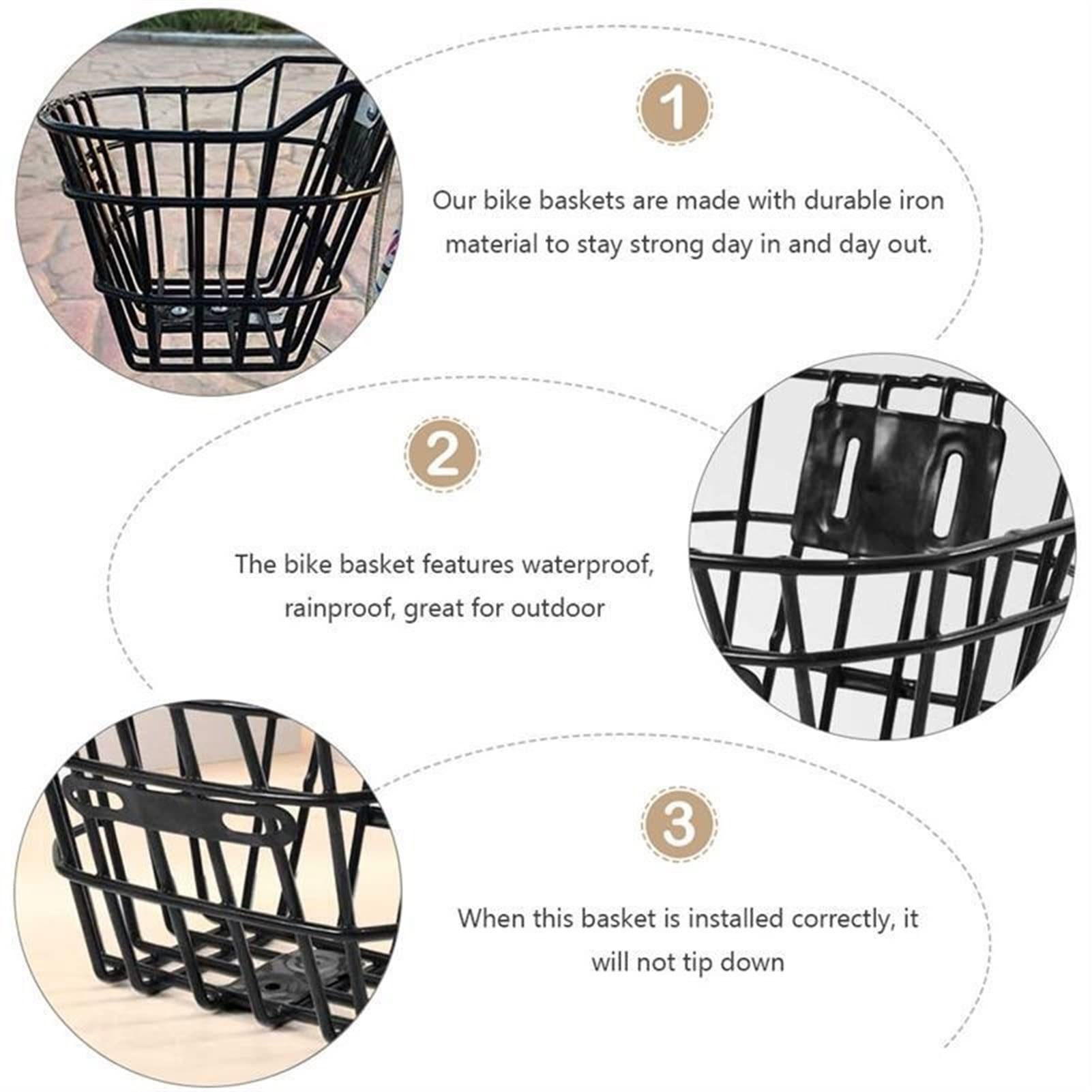 Universal Children Bike Basket Frontbar Kierownica Kosz dla dzieci Akcesoria na rowerze Bicycle Basket