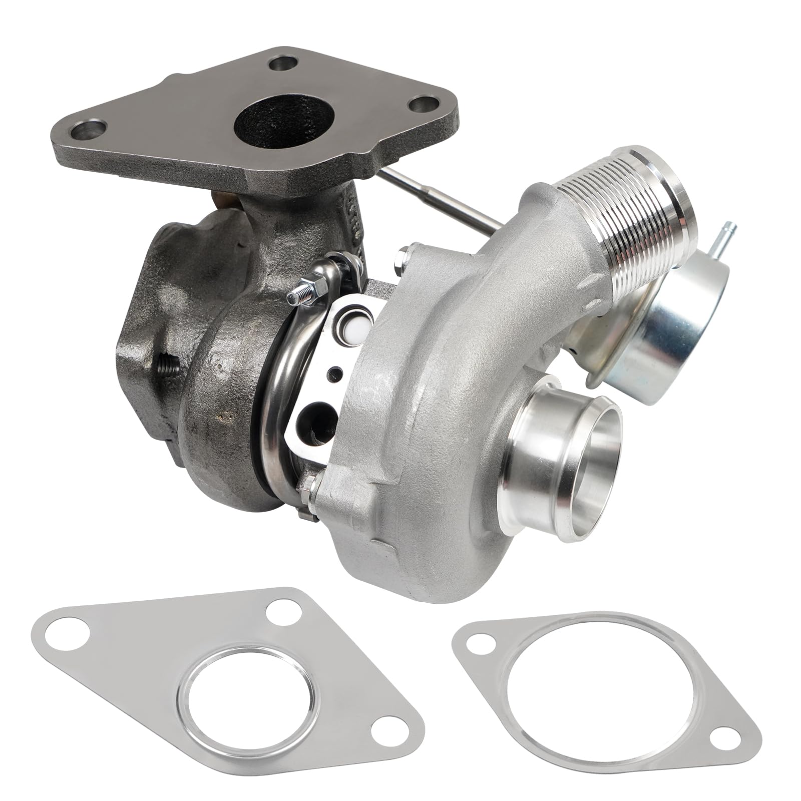 QBselecar Left Side Turbocharger Turbo Kit compatible with Ford F150 V6 2.7L 2015-2017 replace 53039880406 FL3Z6K682D FL3Z6K682C FL3Z6K682A