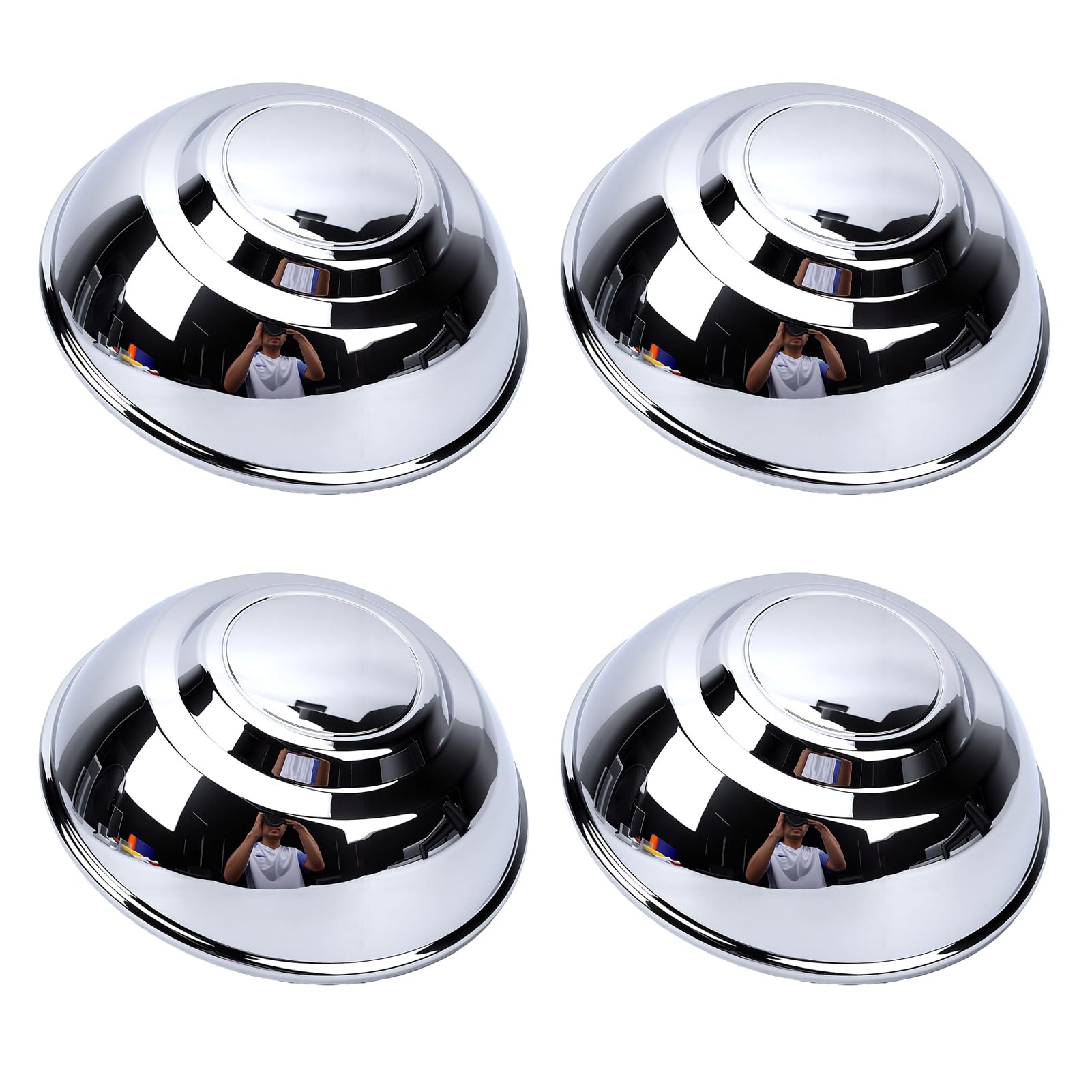 Radnabenkappen Nabendeckel 4 Stück Chrom ABS Ersatzteile OEM 04895432AA,