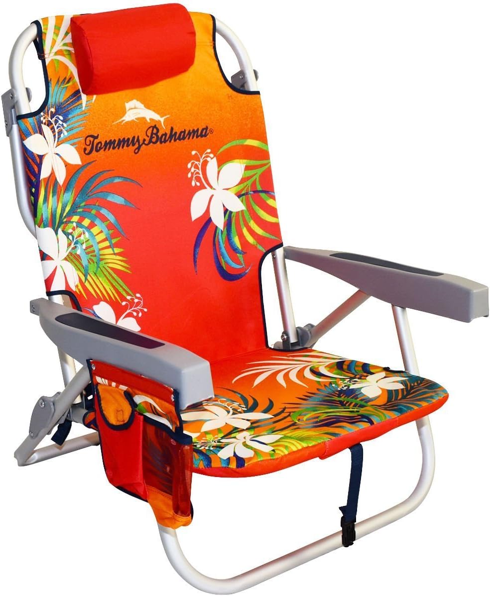 Tommy Bahama Backpack Beach Chair, Red