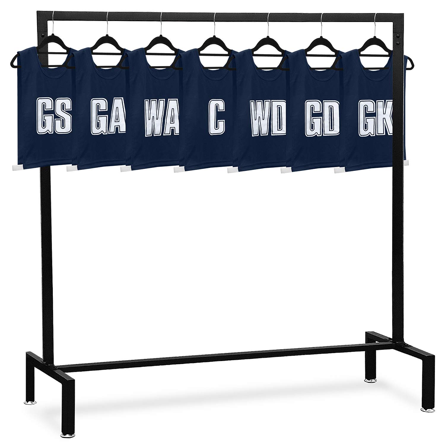Ziland Netball Bibs [Set of 7] • NAVY/SMALL • Team positions printed on front and back • Durable and lightweight eyelet Polyester