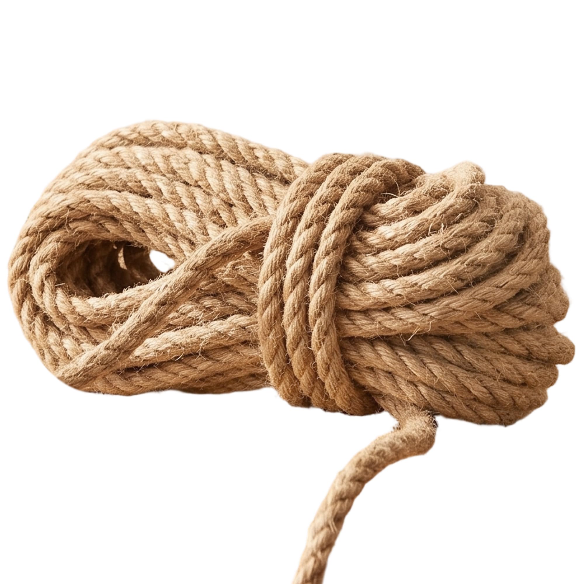 JAPCHET Corde de jute de 10 mm, 50 m de ficelle de jute naturelle épaisse pour travaux manuels, décoration, jardinage