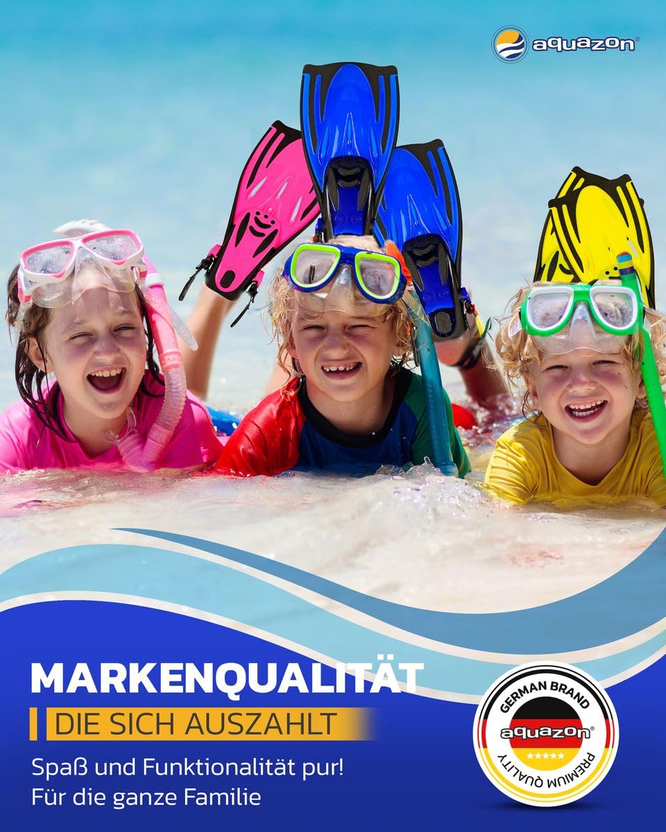 AQUAZON Alicante Verstellbare Flossen, Schnorchelflossen, Taucherflossen, Schwimmflossen für Kinder und Erwachsene zum Schnorcheln, Schwimmen