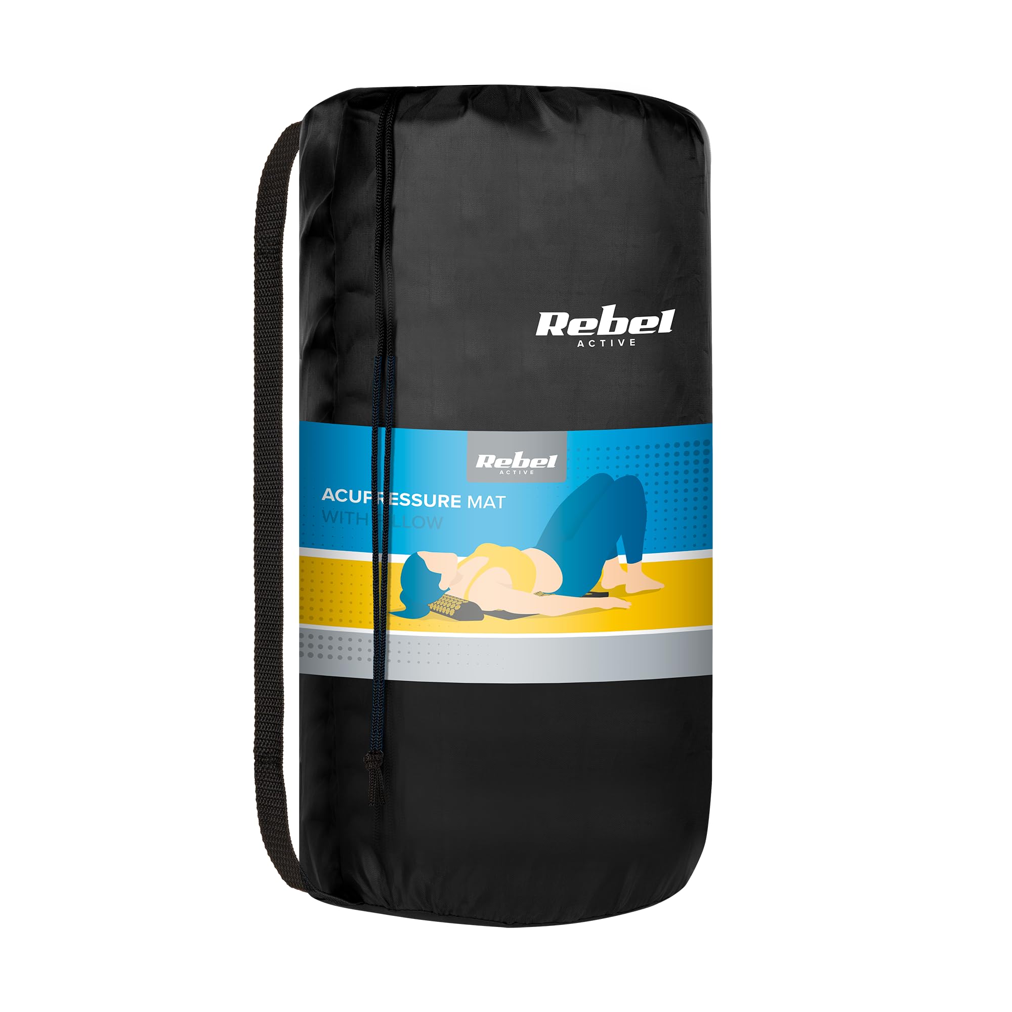 Rebel Electro Tappetino per la salute con punte per digitopressione con cuscino 72 x 42 cm punte dorate RBA-6002-GL