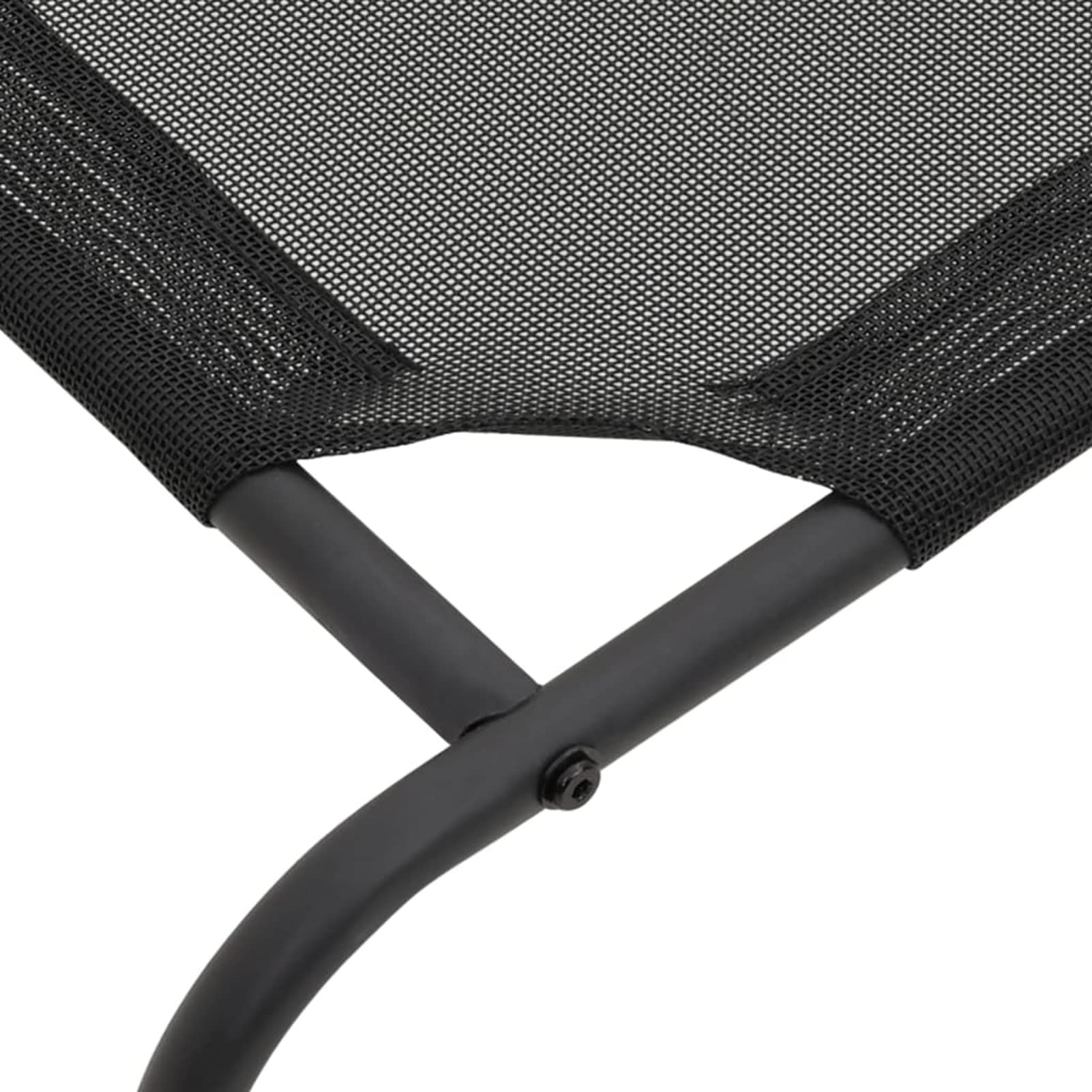 ARKEM Cama de Perro elevada Negra textilene S Gatos Transpirable Cama Mascotas para Dormir Relajar con Marco de Acero para Interiores Exterior
