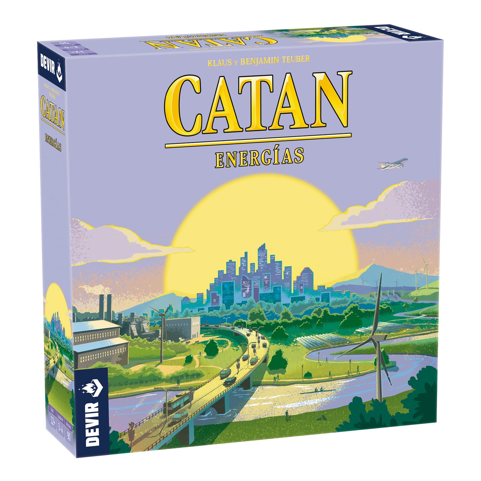 Devir – Catan Energías | Juego de Mesa Estratégico sobre Energía y Sostenibilidad, Cambio Climático | Tablero para 3-4 Jugadores, +12 Años, 90 Minutos