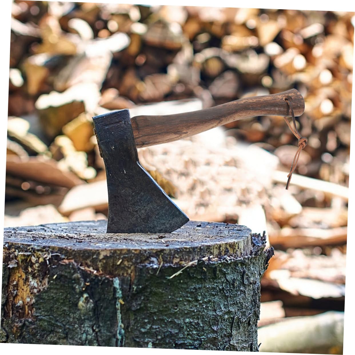 Manche de Hache en Bois Mini, Lot de 2, Marron Café, sans Bavures