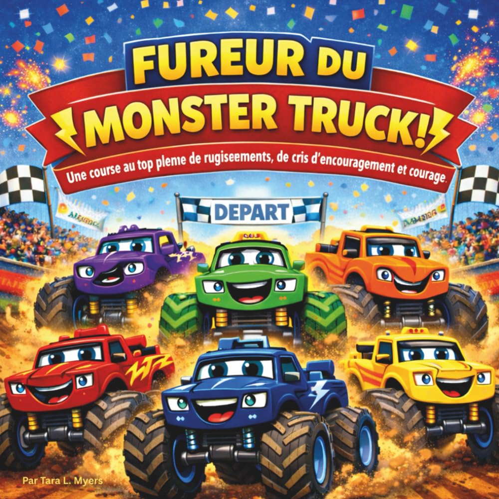 FUREUR DU MONSTER TRUCK !: Livre pour enfants | Une Course de Grandes Roues Pleine de Rugissements, Acclamations et Courage | Aventure, Camions ... 8,5 x 8,5 (Children's Storybooks in French)