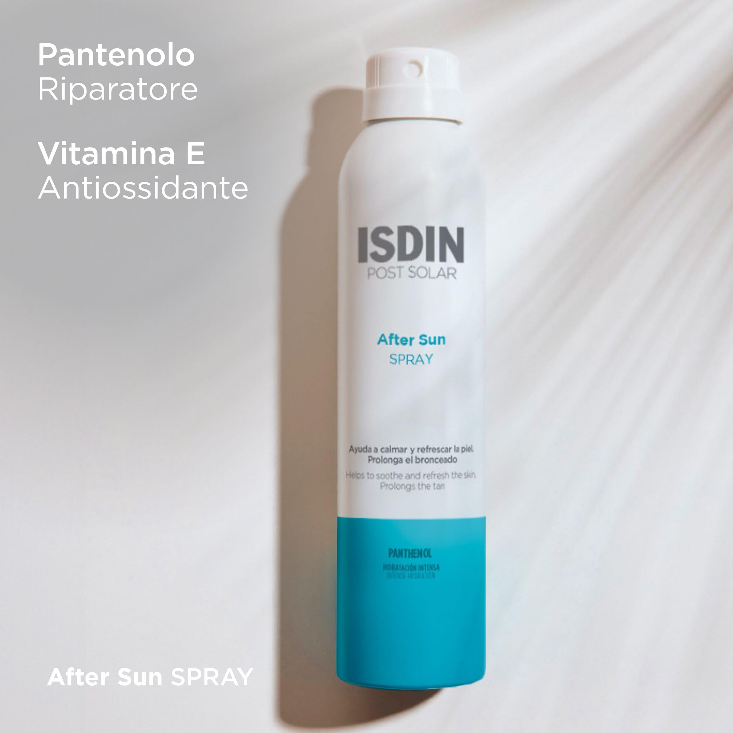 ISDIN After Sun Spray (200 ml) | Effetto Calmante e Rinfrescante | Idratazione e Riparazione Intensa