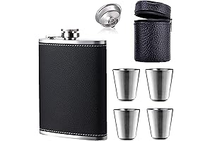 Exceptional Flask and Shot Glass Set: An Elite Choice for Sophisticated Men