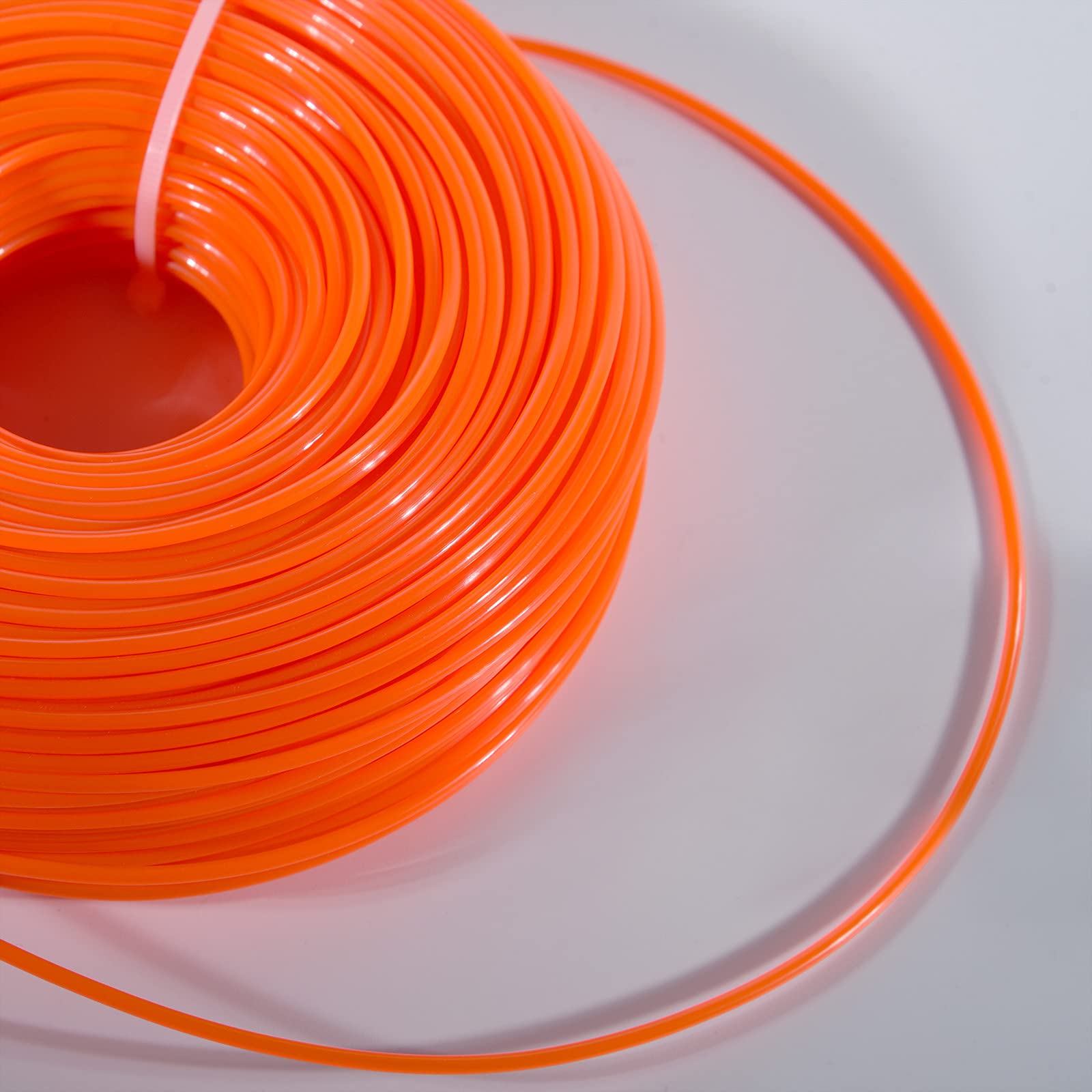 CHRORINE Hilo desbrozadora Nylon Redonda 2,4 mm x 100m, Hilo para desbrozadora de jardín
