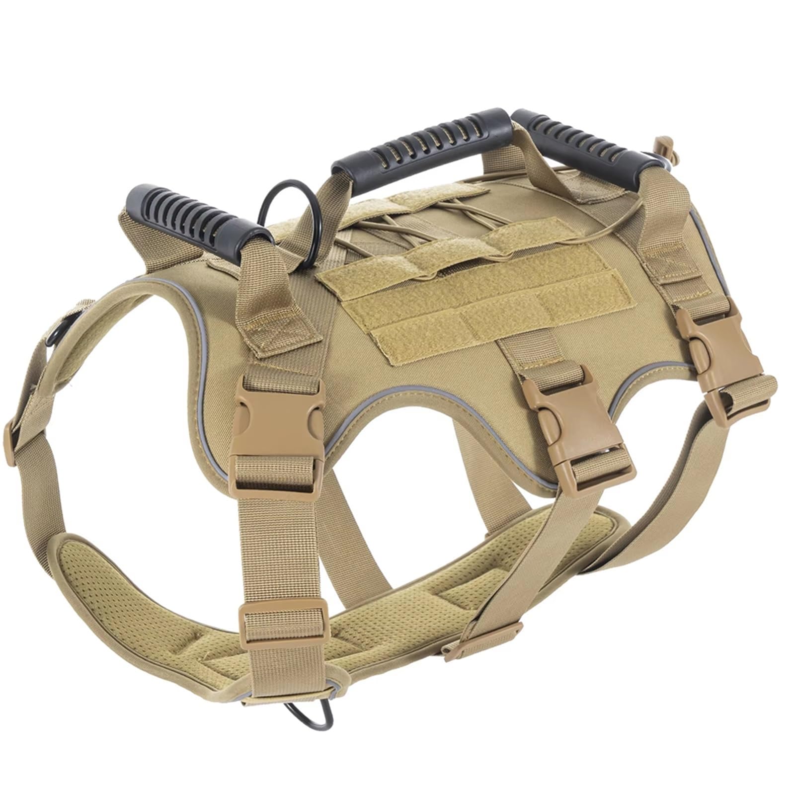Casque tactique pour chien antichoc et gilet de protection militaire ajustable