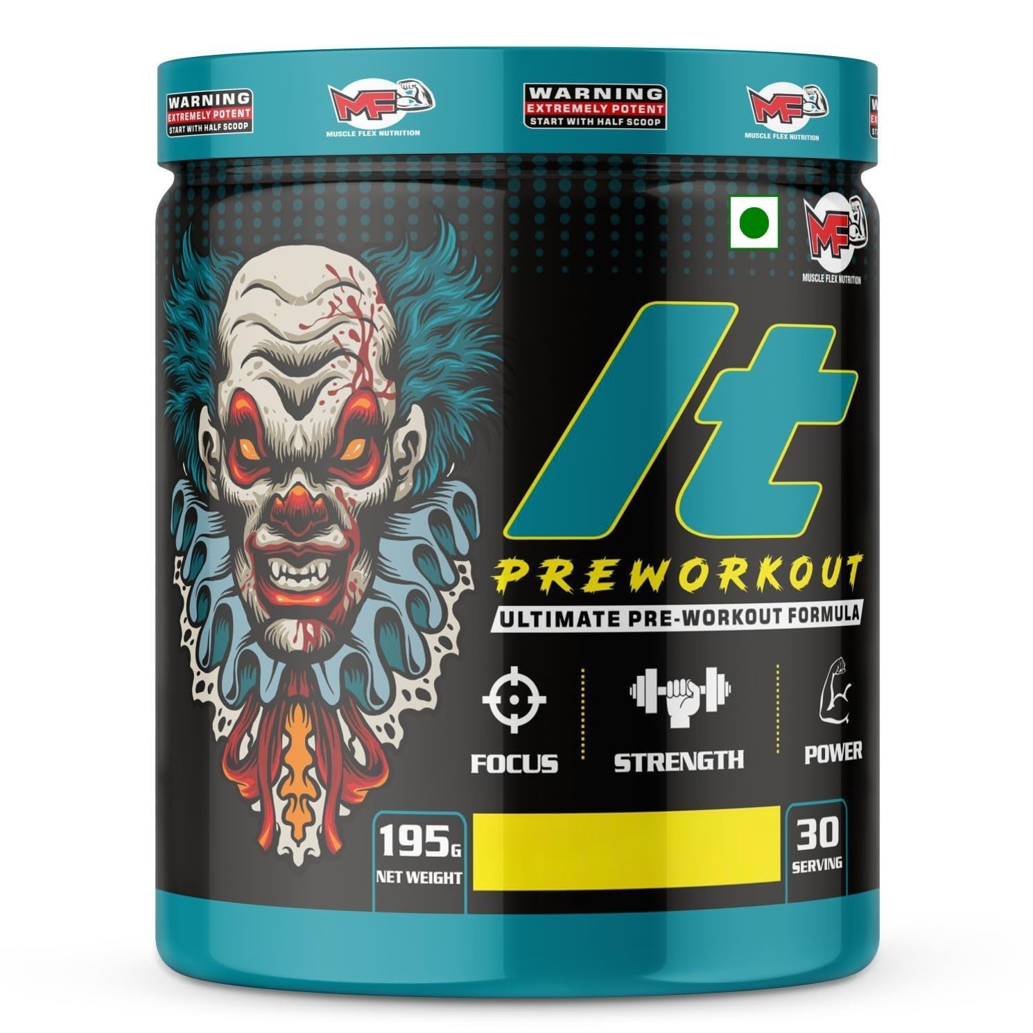Hardcore Pre-Workout Gym Supplement with Beta-Alanine, Creatine, Professional Pre-Workout Formula for Explosive Muscle Pump, Boost Energy, Endurance, Performance/Body Building for Men & Women [30 Serv, Pina Colada]