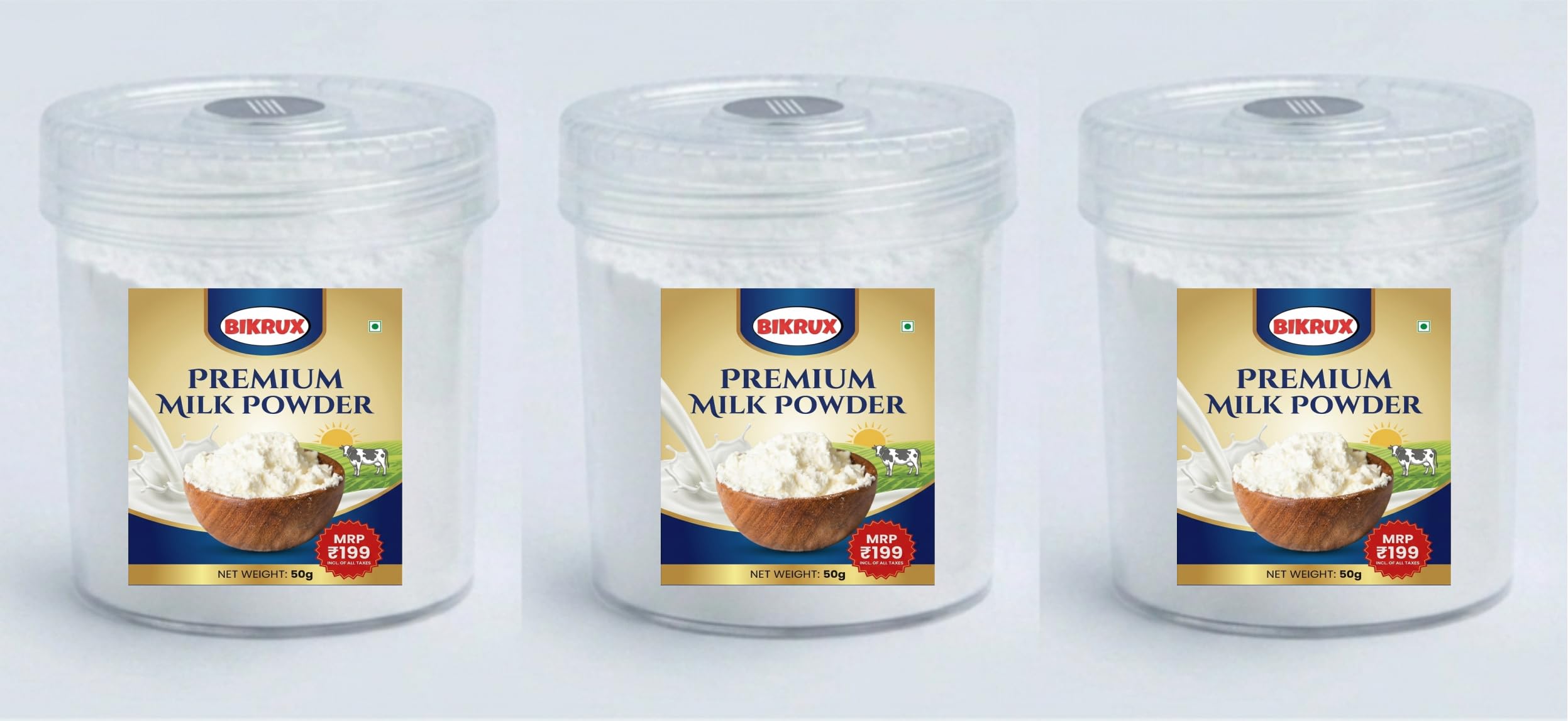 Bikrux Premium Milk Powder, 50g X 3 Pack | Richer Taste, Easier Blending, Nutrient Packed-image-19