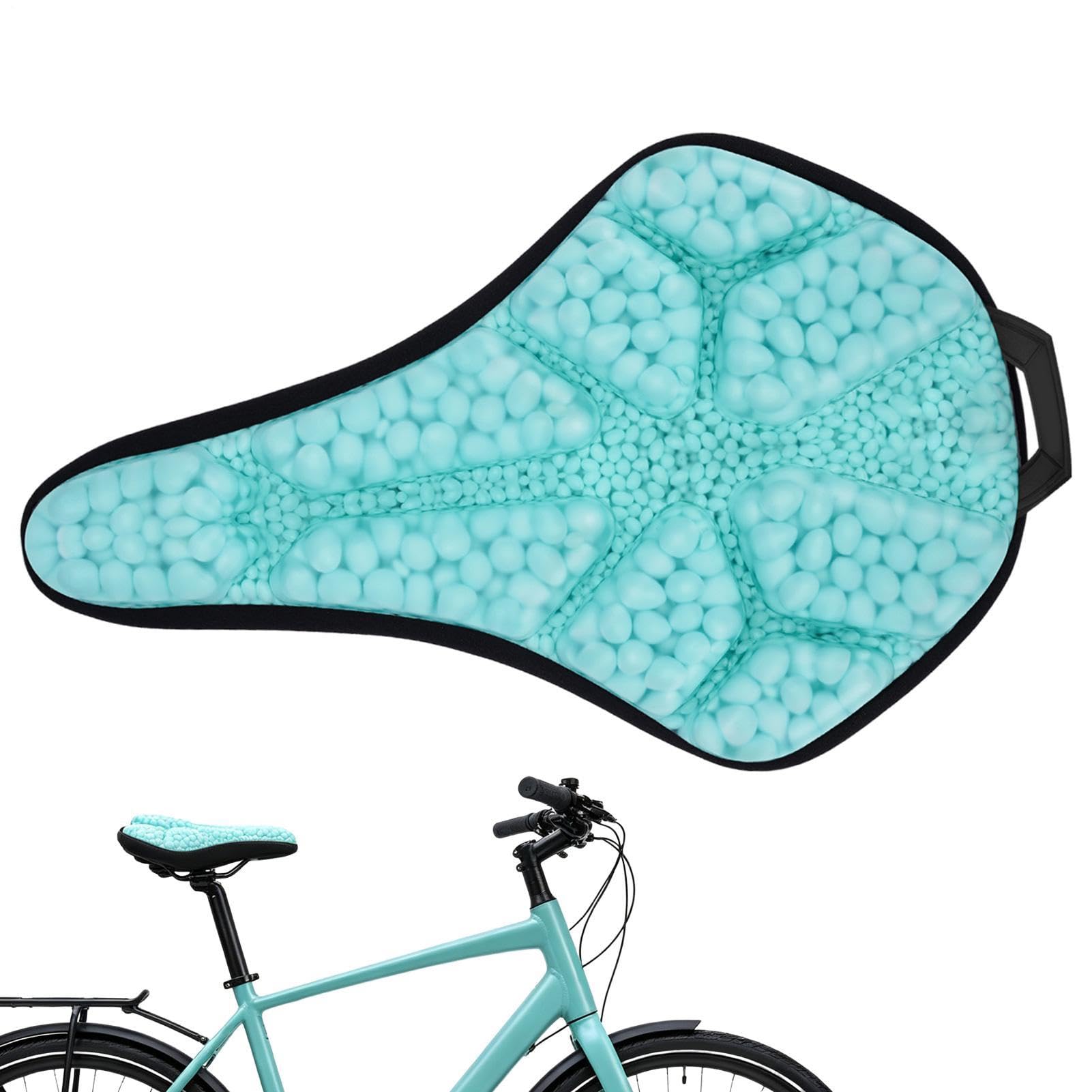 Cuscino per sellino per bicicletta, ammortizzante, imbottito, per donne e uomini, per ciclismo, esercizi su strada, attività all'aperto, pendolarismo e comfort