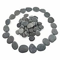 Vista 2 de 100 rocas a granel para pintar, rocas de río, rocas planas y lisas para manualidades, decoración, rocas medianas y pequeñas para pintar, 1.5 a 3