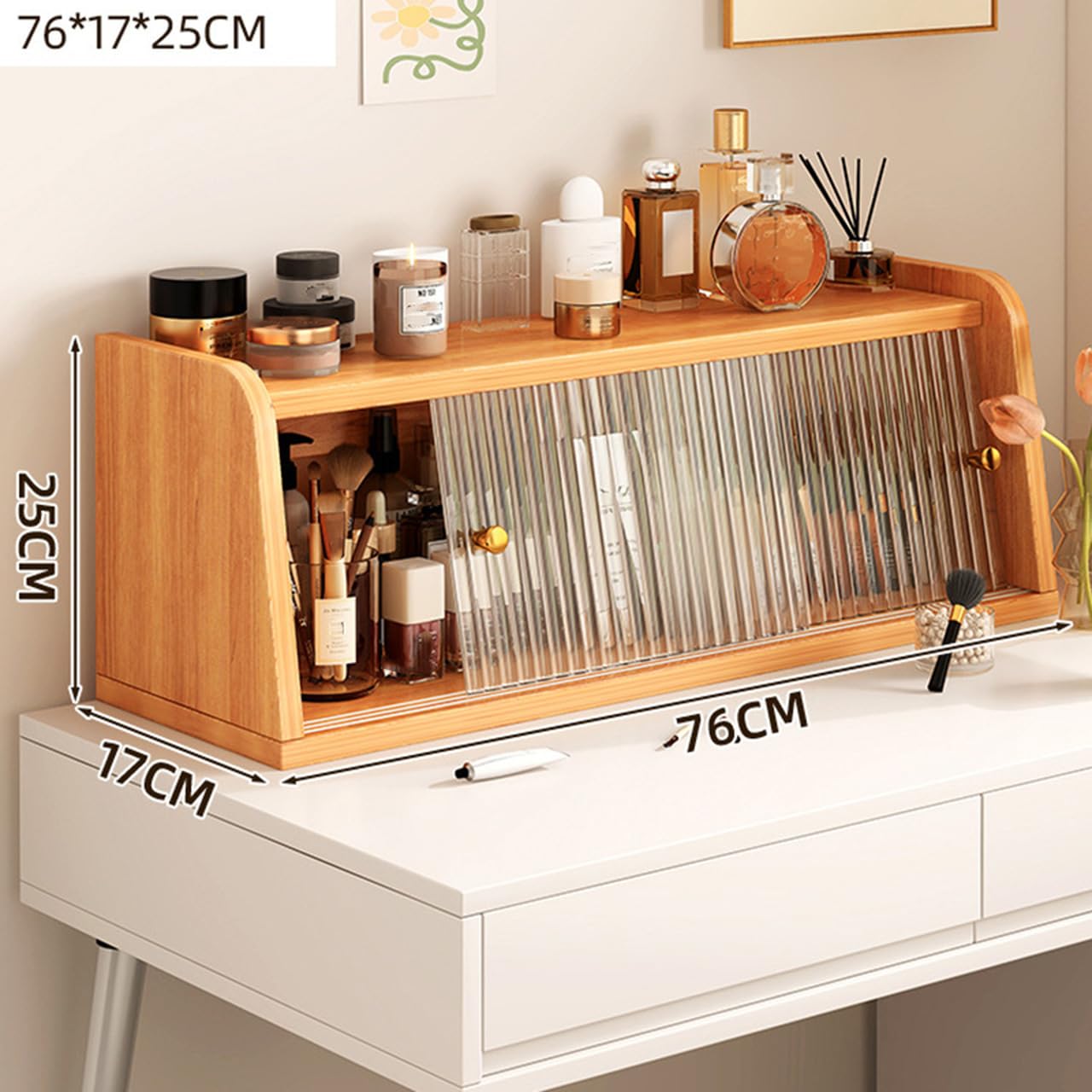 Amazon｜MJKQ9 ミニ食器棚 卓上収納 大容量 可愛い 透明扉付き