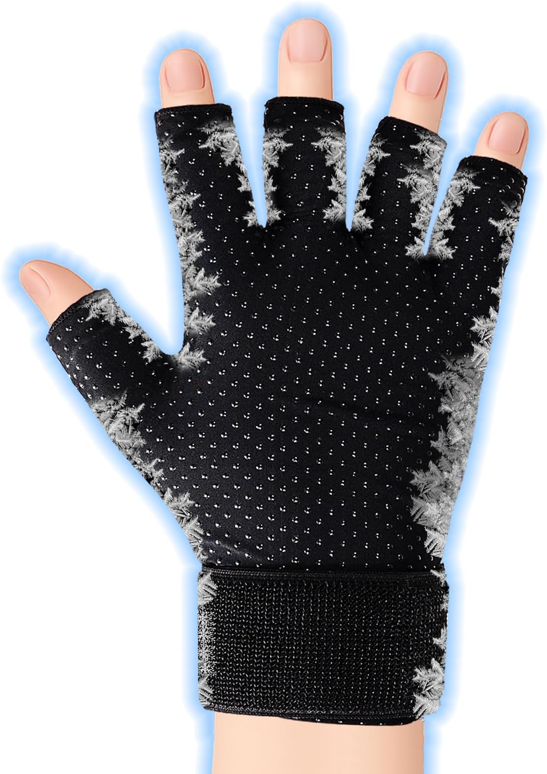 Non-Slip Hand Compression Ice Pack Golves for Pain Relief, Reusable Cooling Gloves, Cold & Heat Hand Therapy Ice Gloves, Pack of 1