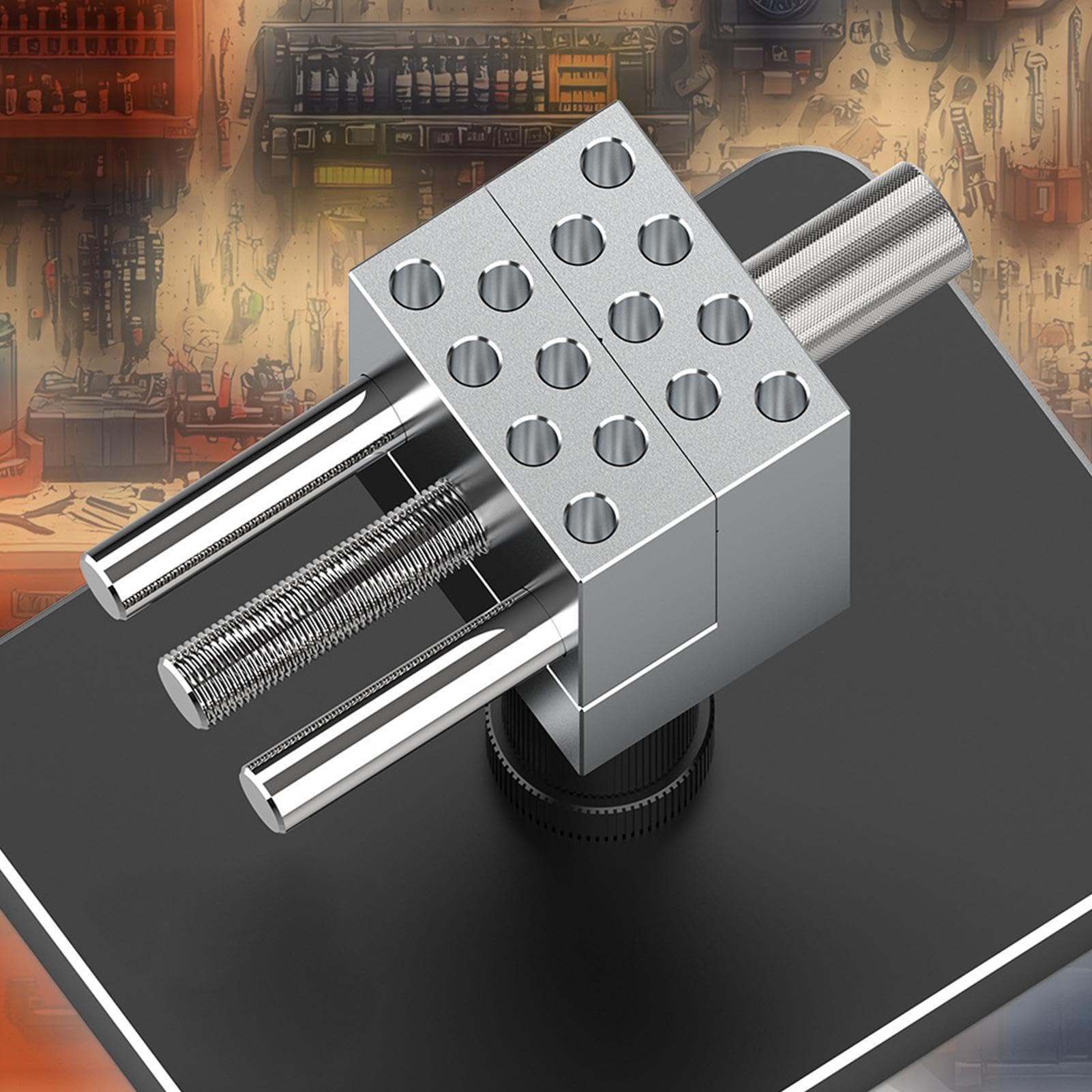 Tornillo de maquetas - mini pinza | Alicates de mesa de mano - Tornillo universal para arquitectura, trabajo de precisión, accesorios de modelismo, soporte extraíble, conjunto de herramientas de ocio