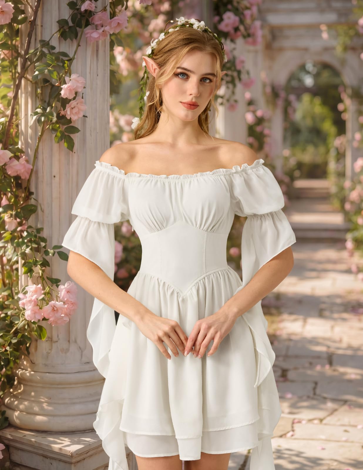 SCARLET DARKNESS Festliches Kleid Damen Sexy Mittelalter Elegant Dress